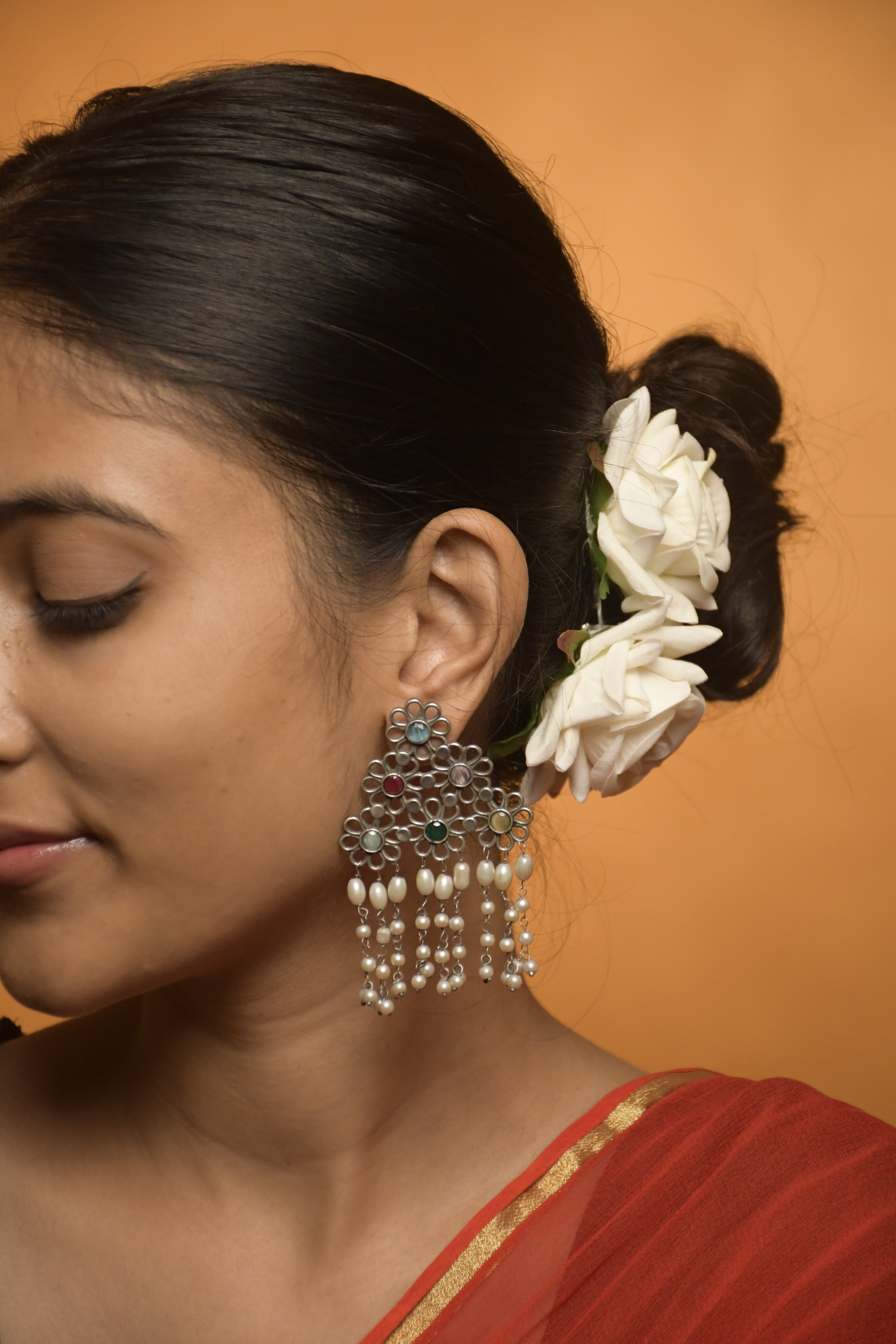 NITHYA OXIDISED DANGLER EARRINGS