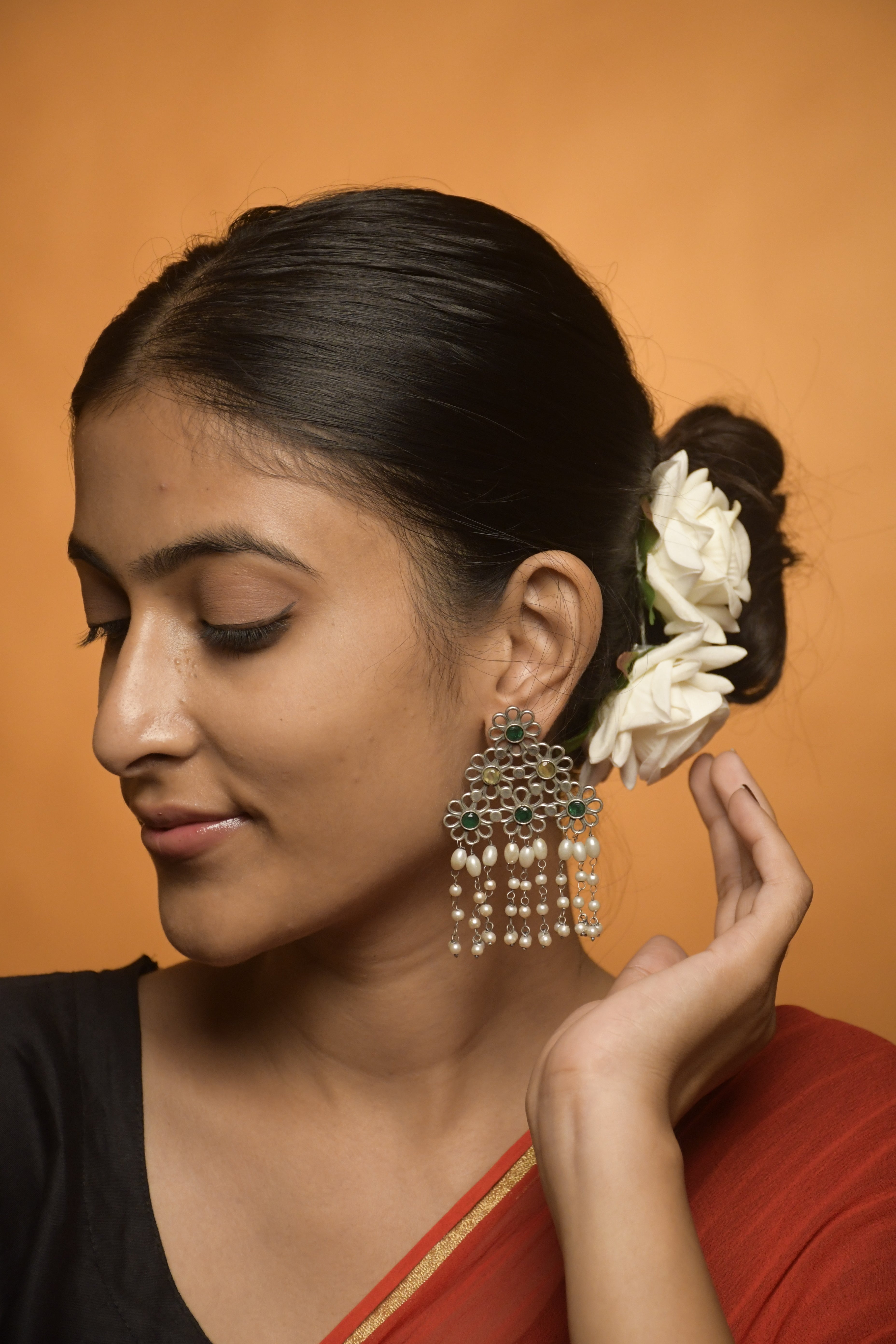 NITHYA OXIDISED DANGLER EARRINGS