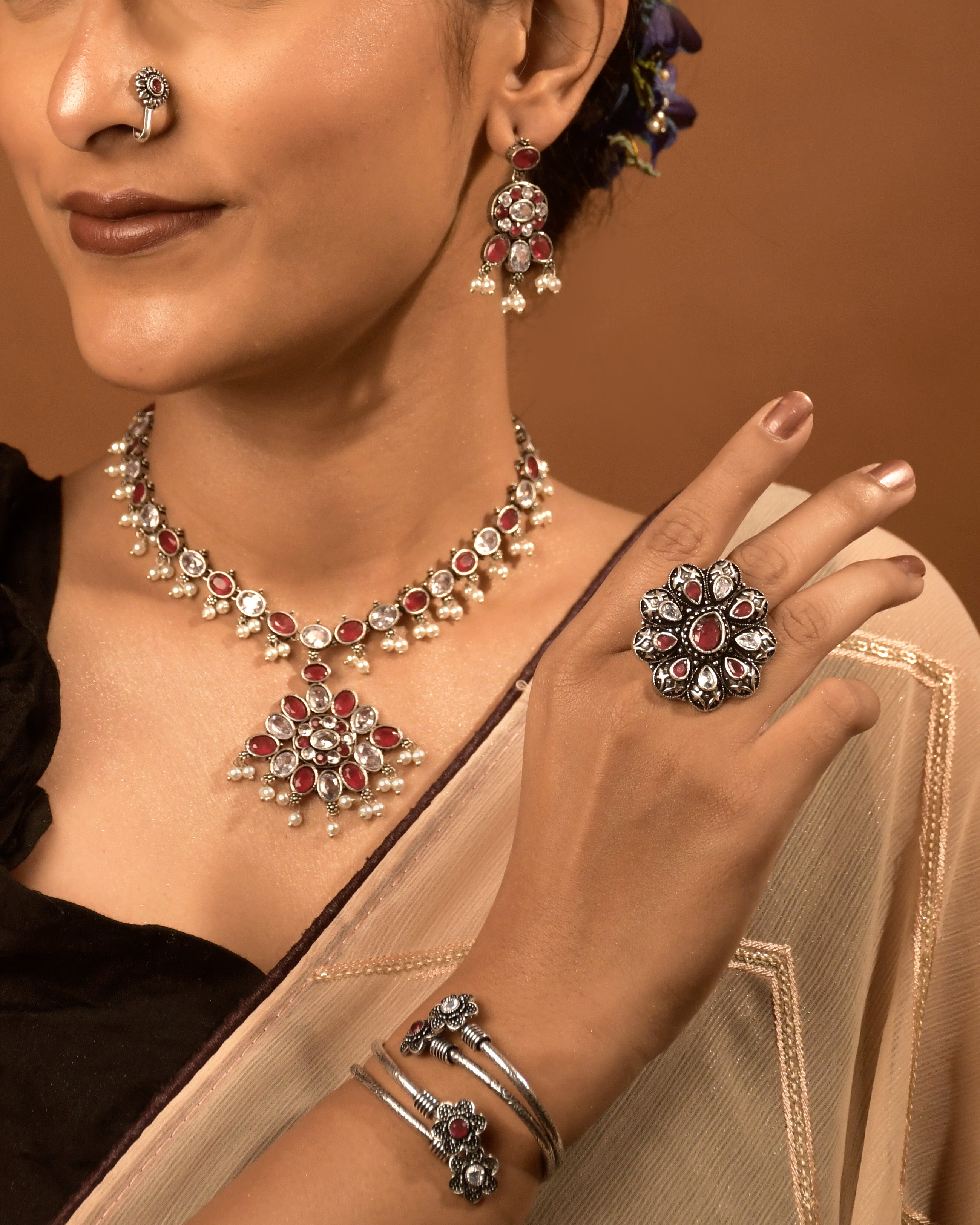 MISHKA STONE JEWELLERY SET COMBO