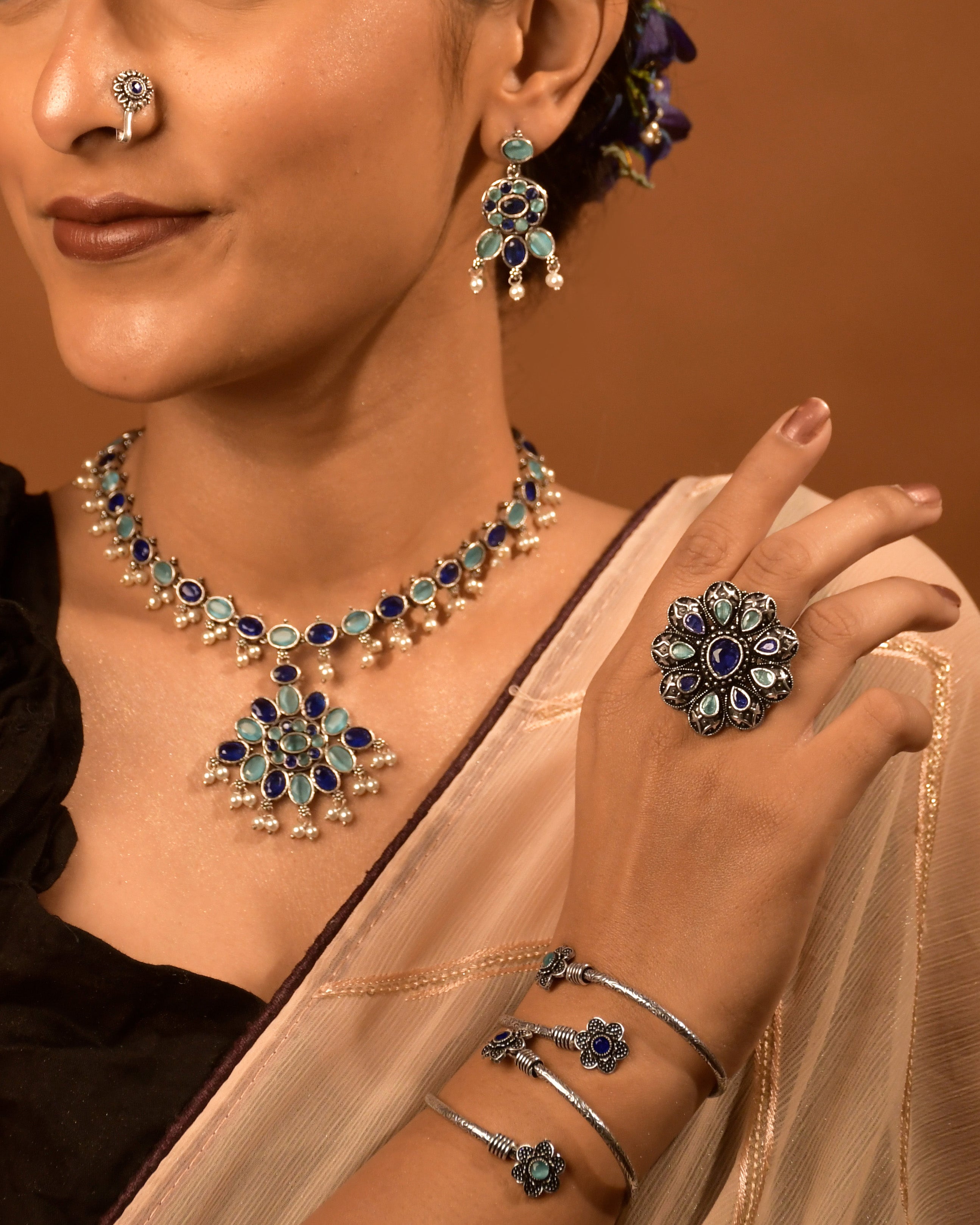 MISHKA STONE JEWELLERY SET COMBO