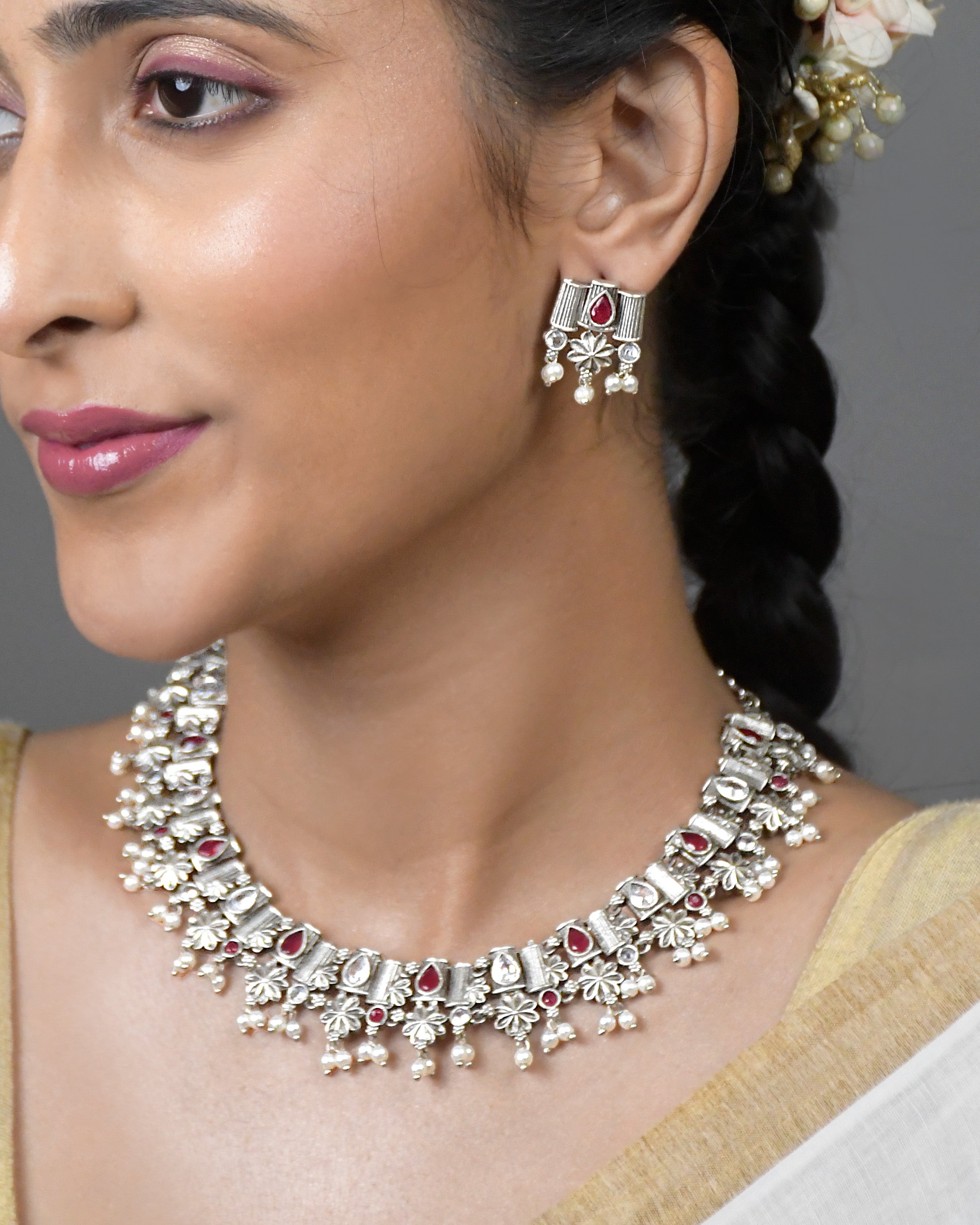 Anvy Stone Necklace Set