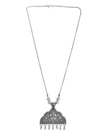 Load image into Gallery viewer, OXIDISED SILVER CHAIN PENDANT