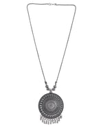 Load image into Gallery viewer, OXIDISED SILVER CHAIN PENDANT