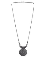 Load image into Gallery viewer, OXIDISED SILVER CHAIN PENDANT