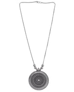 Load image into Gallery viewer, OXIDISED SILVER CHAIN PENDANT