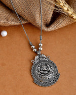 Load image into Gallery viewer, OXIDISED SILVER CHAIN PENDANT