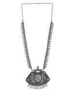 Load image into Gallery viewer, OXIDISED SPRING CHAIN PENDANT NECKLACE