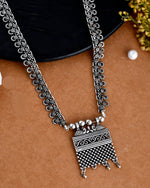Load image into Gallery viewer, OXIDISED SPRING CHAIN PENDANT NECKLACE