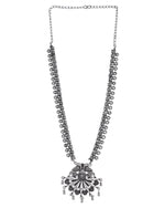 Load image into Gallery viewer, OXIDISED SPRING CHAIN PENDANT NECKLACE