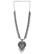 Load image into Gallery viewer, OXIDISED SPRING CHAIN PENDANT NECKLACE