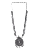 Load image into Gallery viewer, OXIDISED SPRING CHAIN PENDANT NECKLACE
