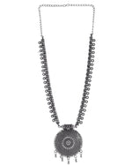 Load image into Gallery viewer, OXIDISED SPRING CHAIN PENDANT NECKLACE