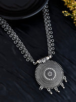 Load image into Gallery viewer, OXIDISED SPRING CHAIN PENDANT NECKLACE