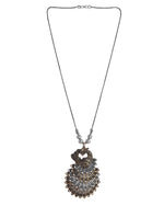 Load image into Gallery viewer, OXIDISED DUAL TONE CHAIN PENDANT