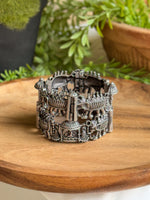 Load image into Gallery viewer, SILVER LOOKALIKE DOLI BANGLE