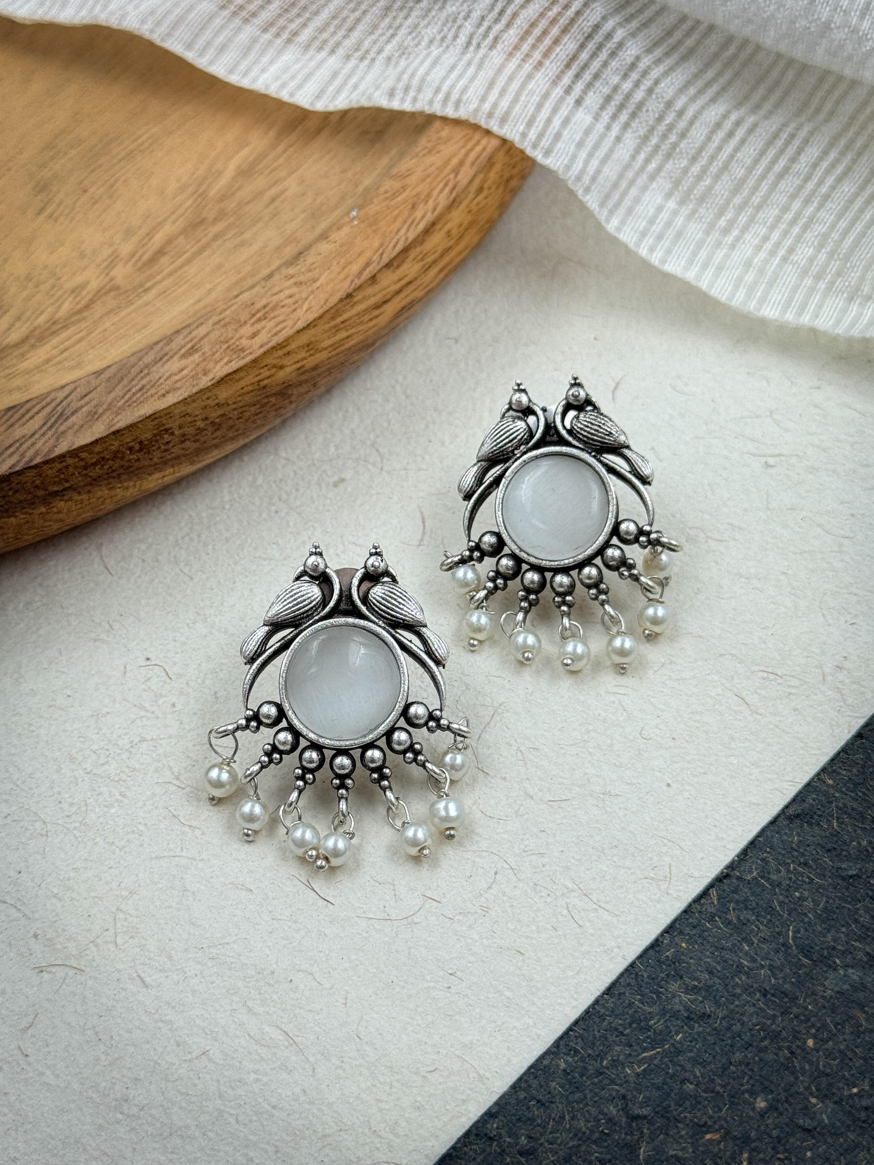 ZOYA OXIDISED STUD EARRINGS