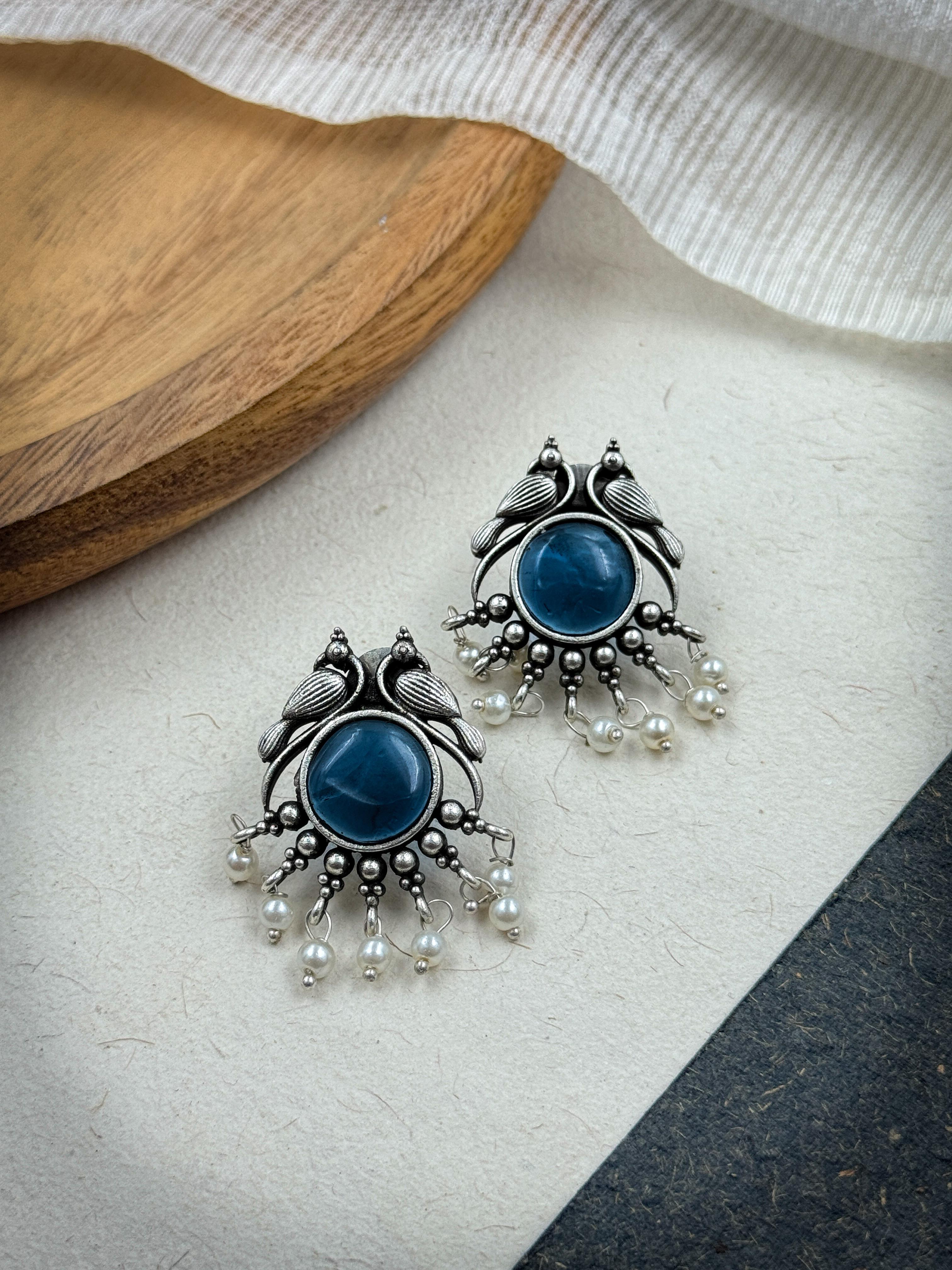 ZOYA OXIDISED STUD EARRINGS