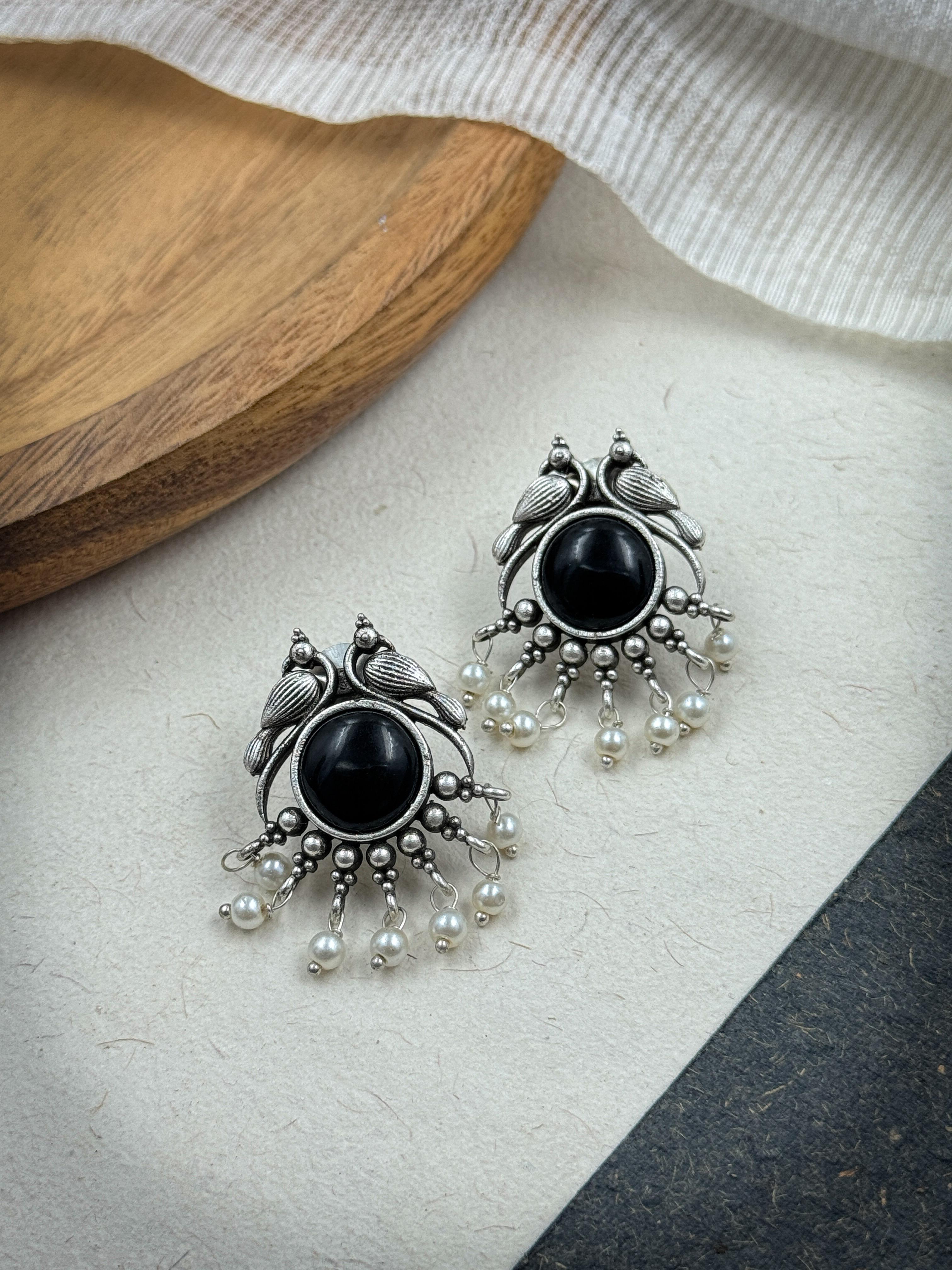 ZOYA OXIDISED STUD EARRINGS