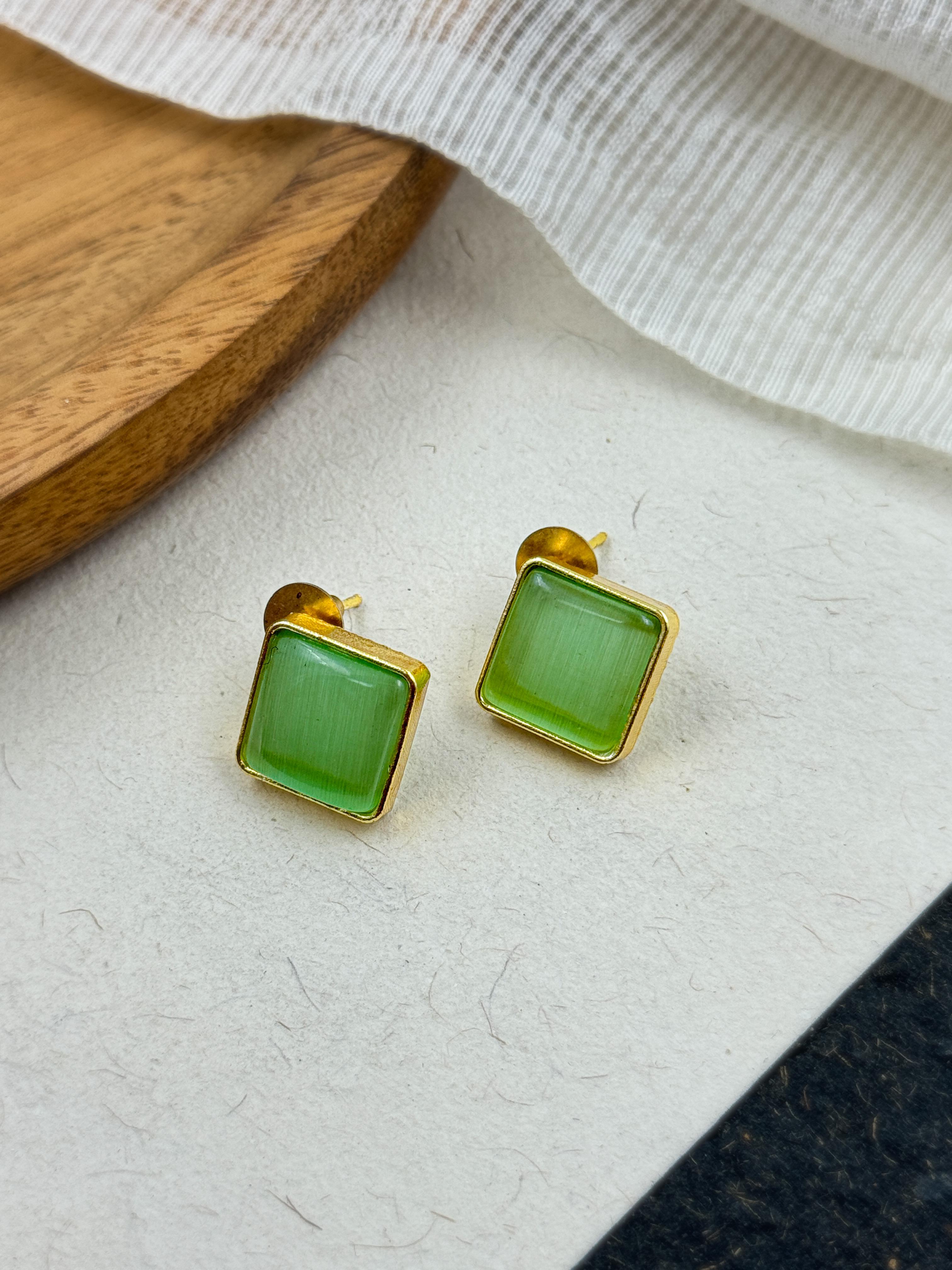TANIA OXIDISED STUD EARRINGS