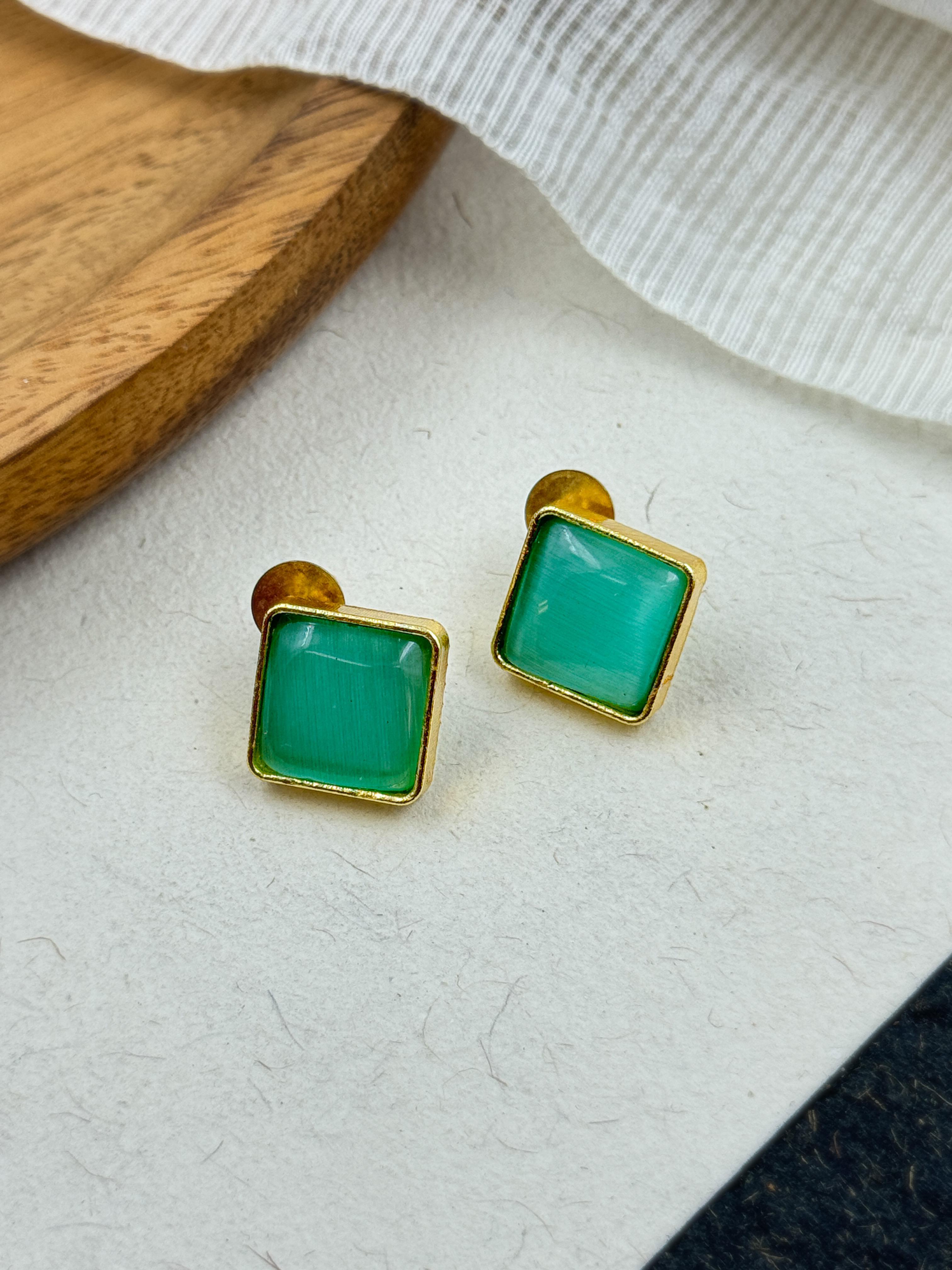 TANIA OXIDISED STUD EARRINGS
