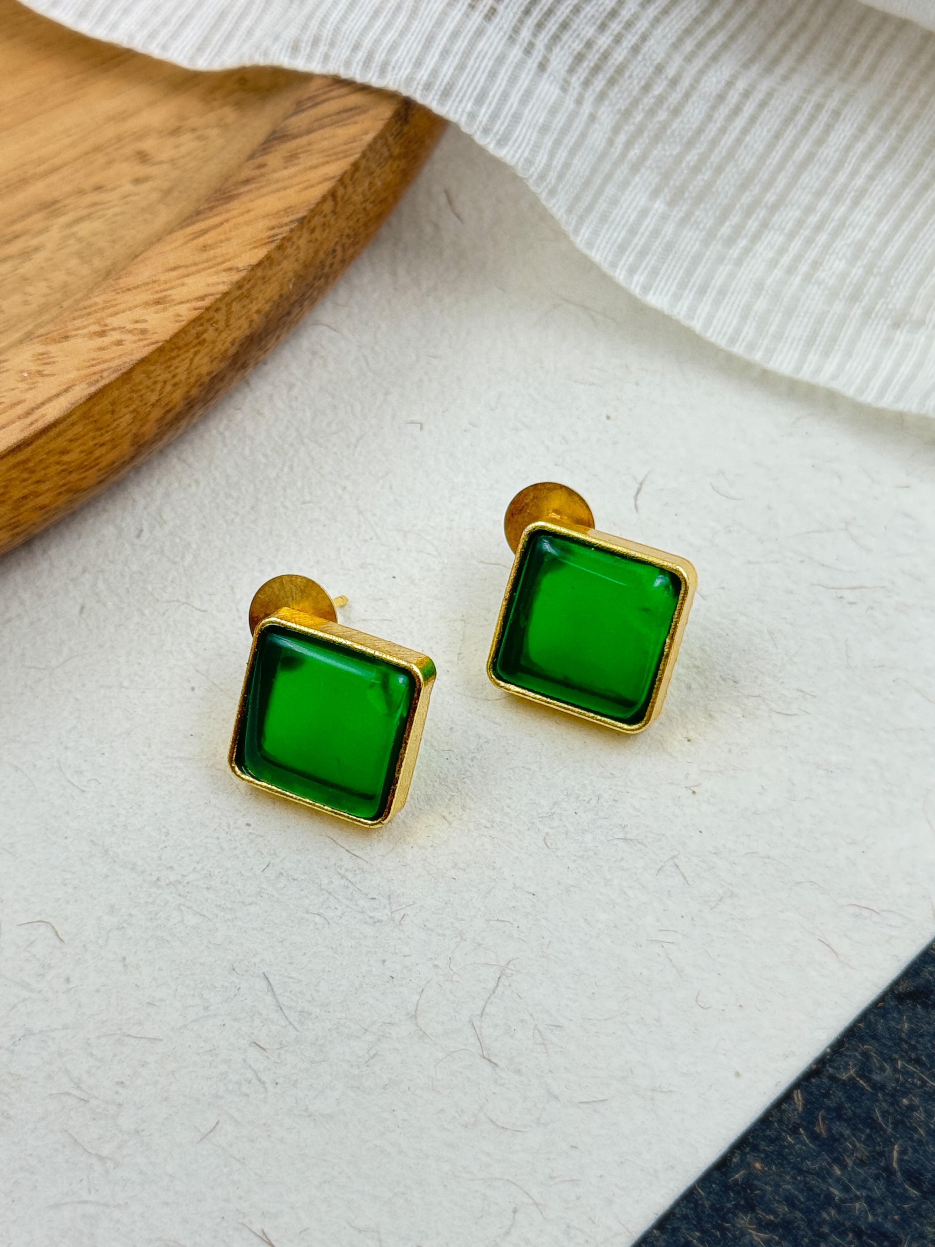 TANIA OXIDISED STUD EARRINGS