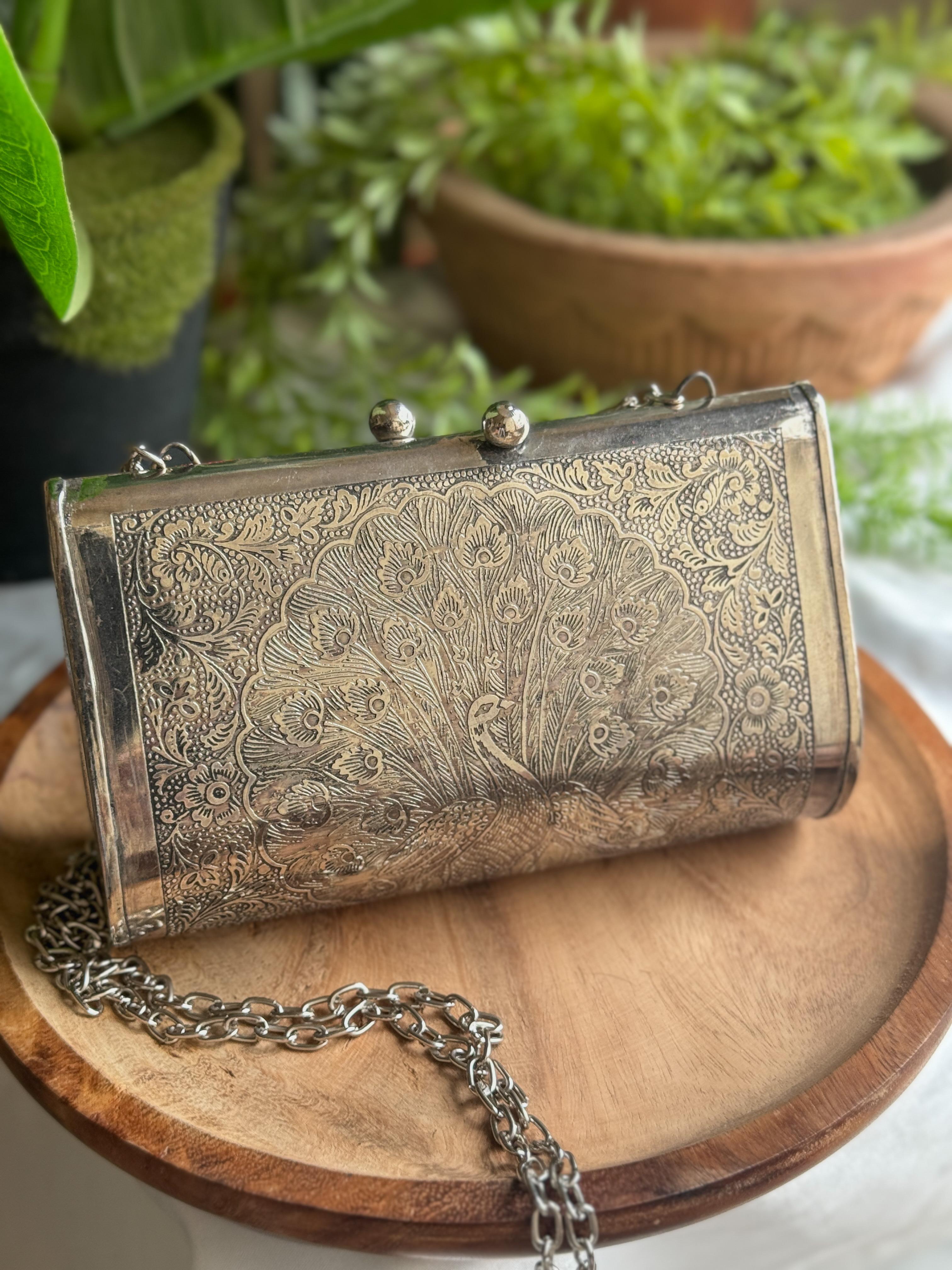 SILVER OXIDISED PURSE