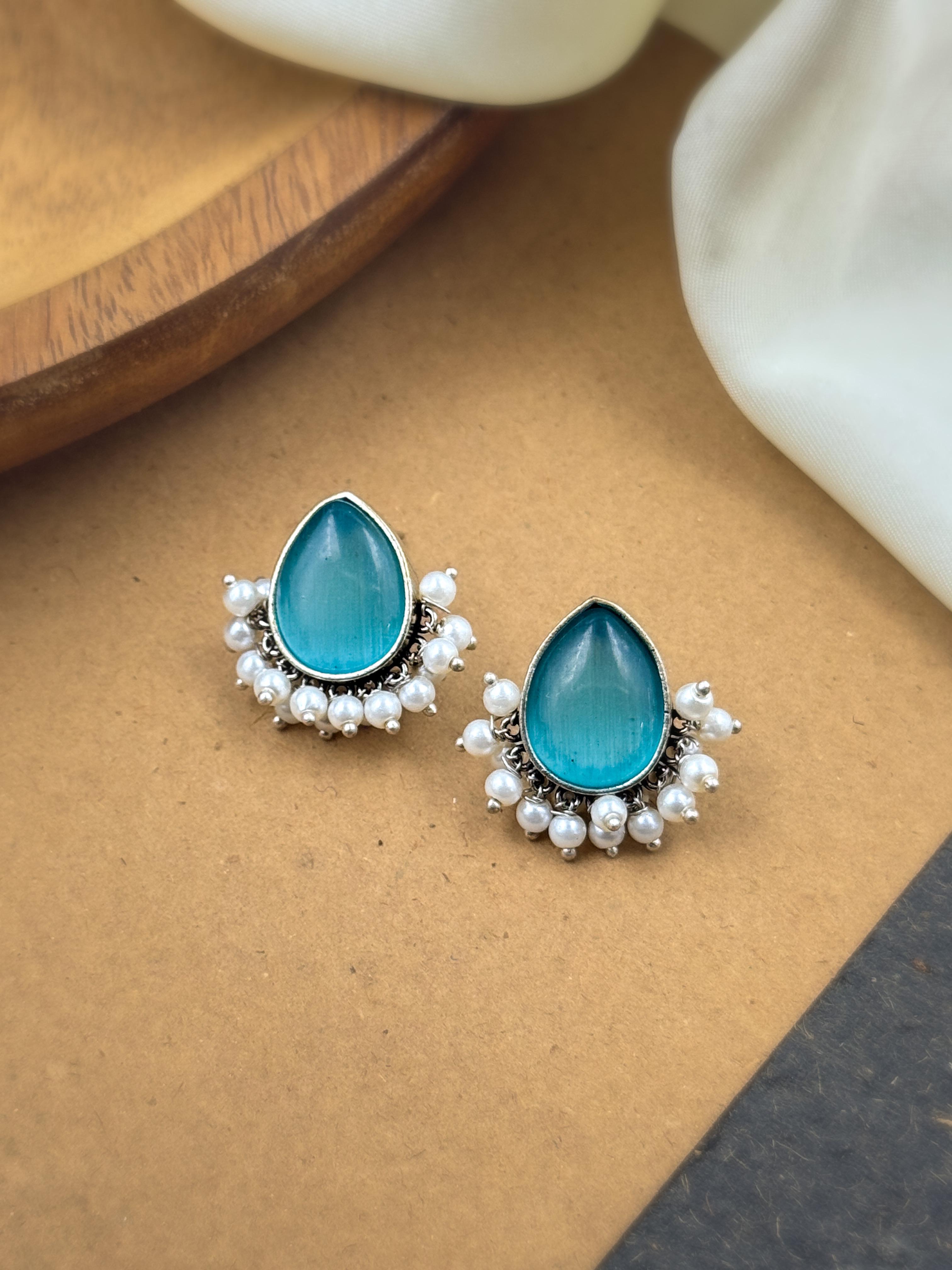 FEREL OXIDISED STUD EARRINGS