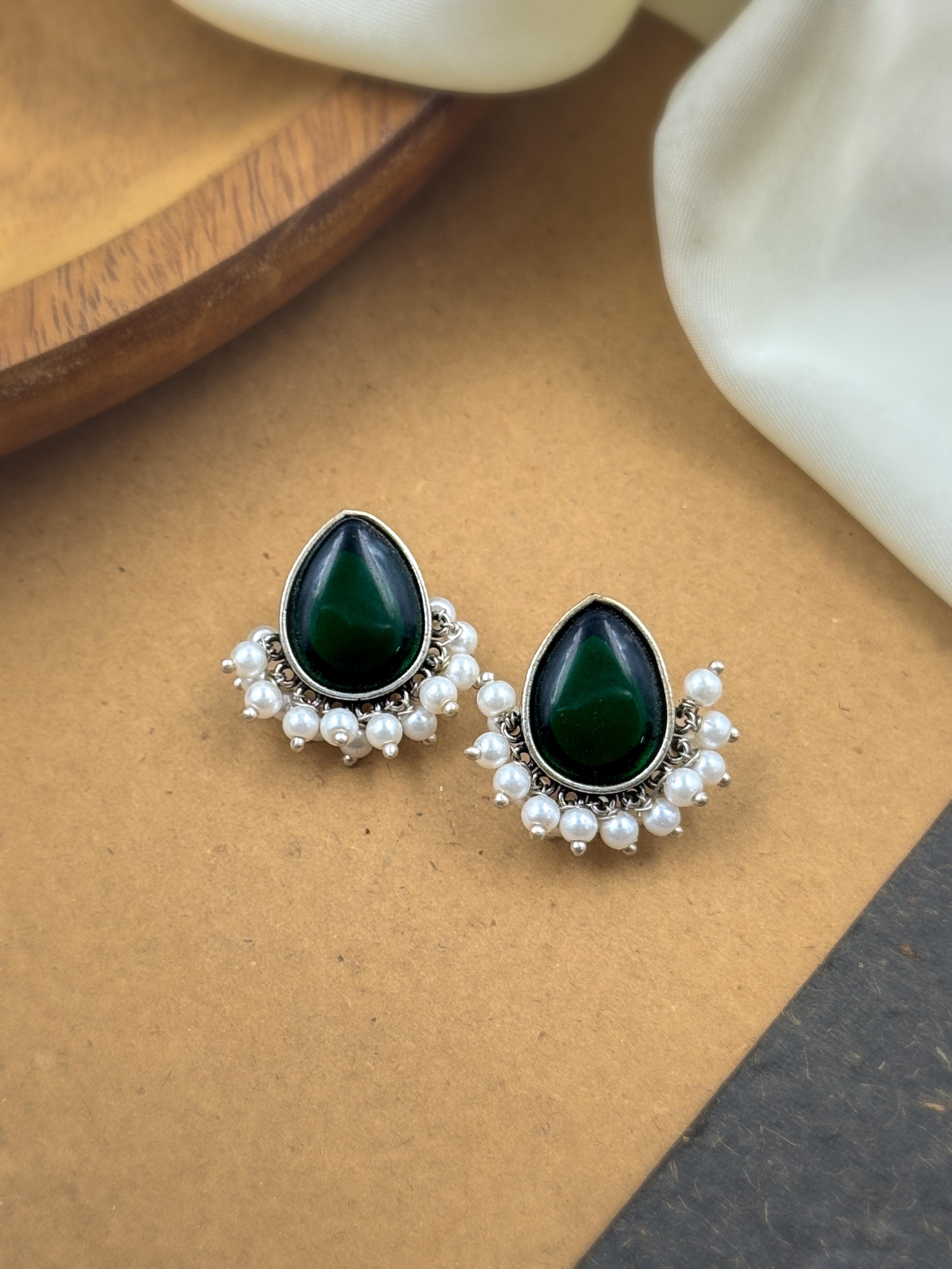 FEREL OXIDISED STUD EARRINGS