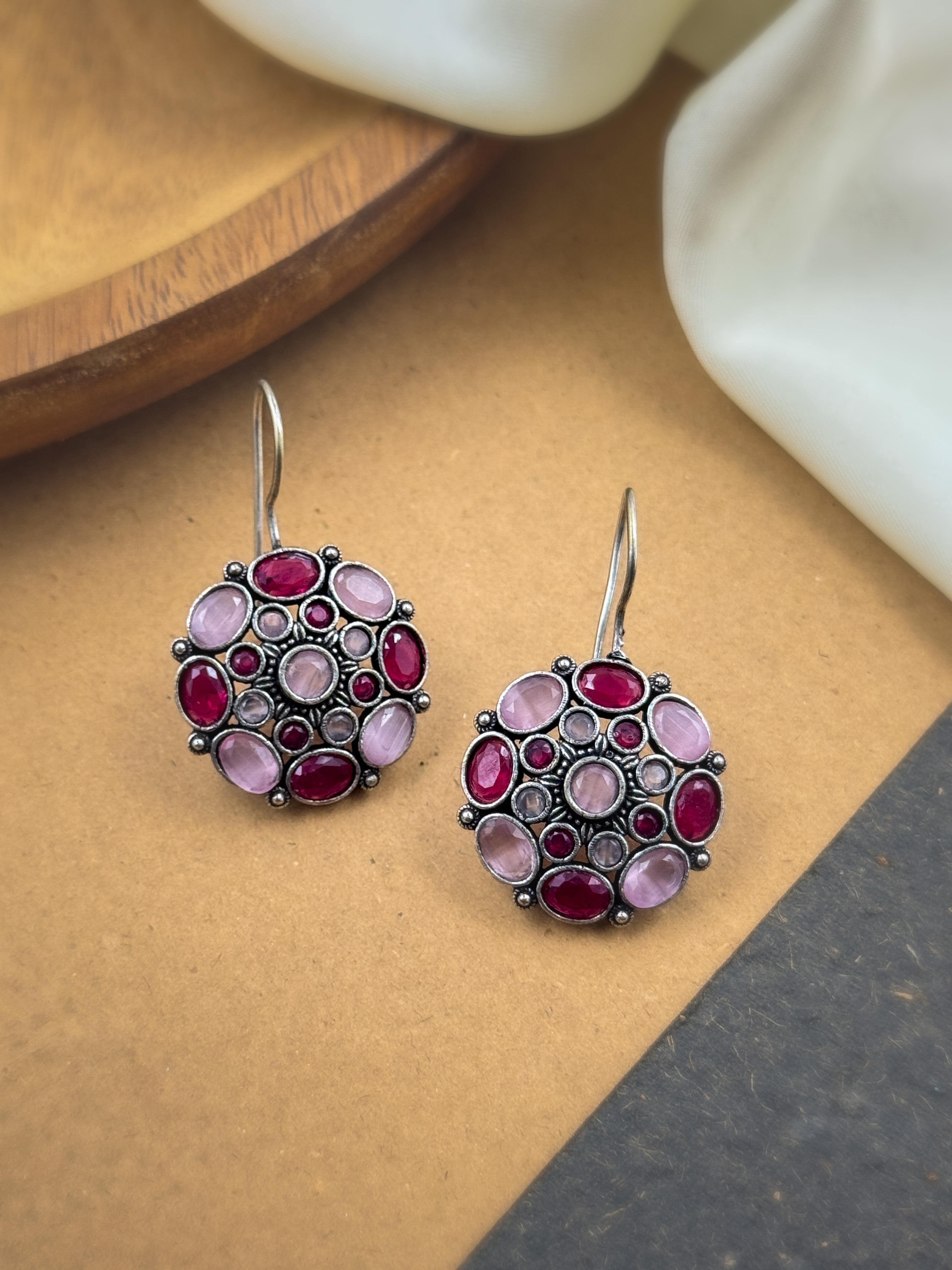 FREYA OXIDISED STUD EARRINGS