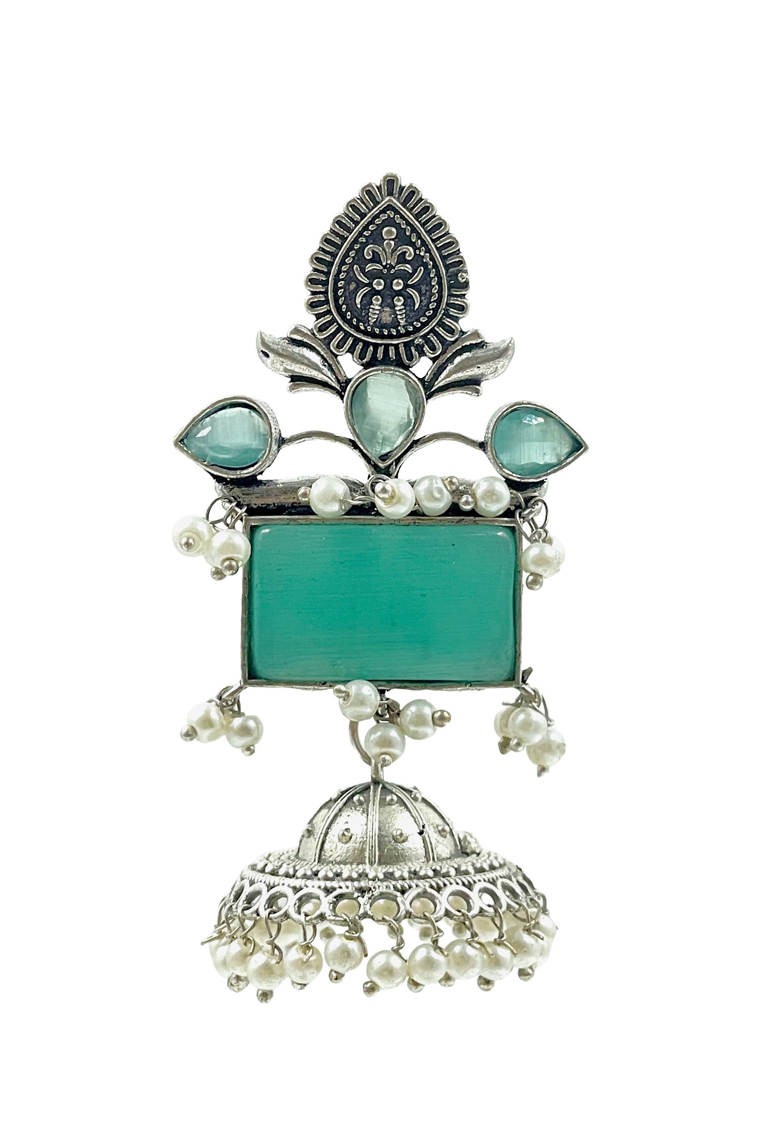 Noor Stone Jhumka Earrings