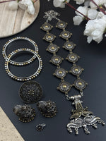 Load image into Gallery viewer, NAVYA 5 PIECE DUAL TONE JEWELLERY SET COMBO