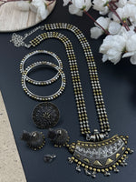 Load image into Gallery viewer, Krishna Dualtone Jewellery Set