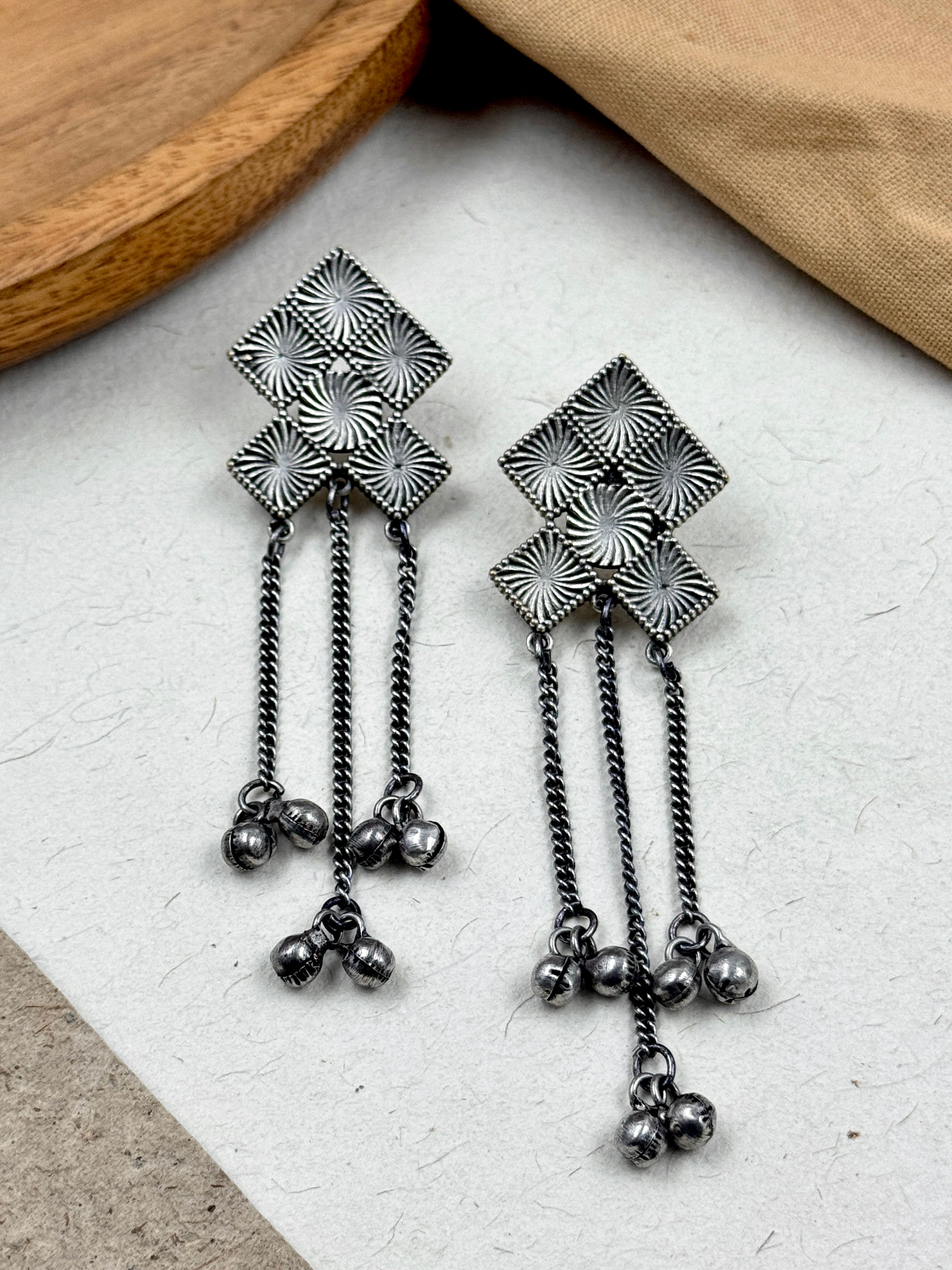 NIDHI OXIDISED DANGLER EARRINGS