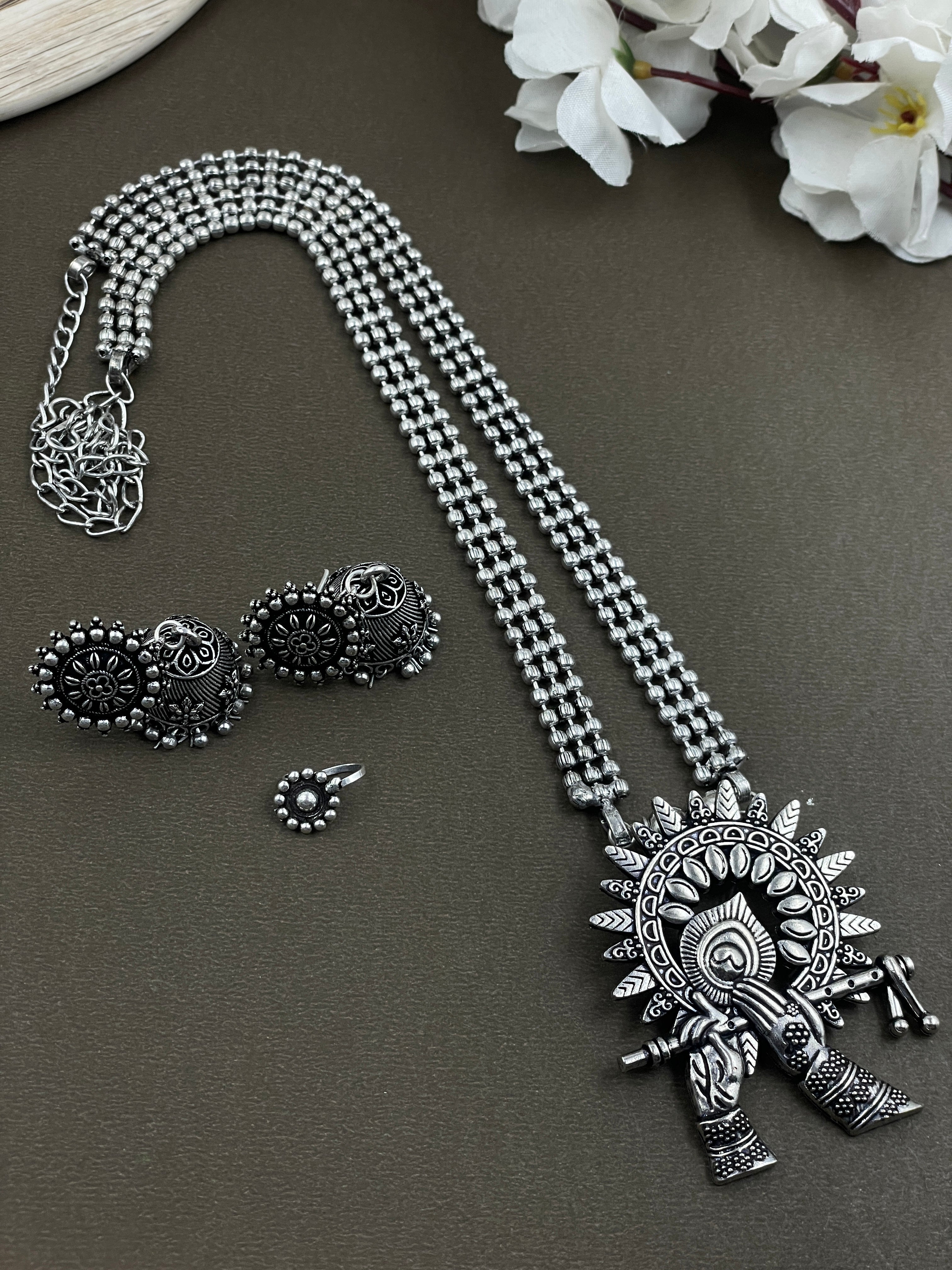 DESIGNER CHAIN PENDANT JEWELLERY SET COMBO