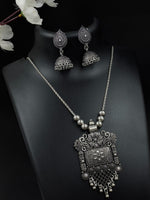 Load image into Gallery viewer, FORUM BRASS OXIDISED JEWELLERY SET
