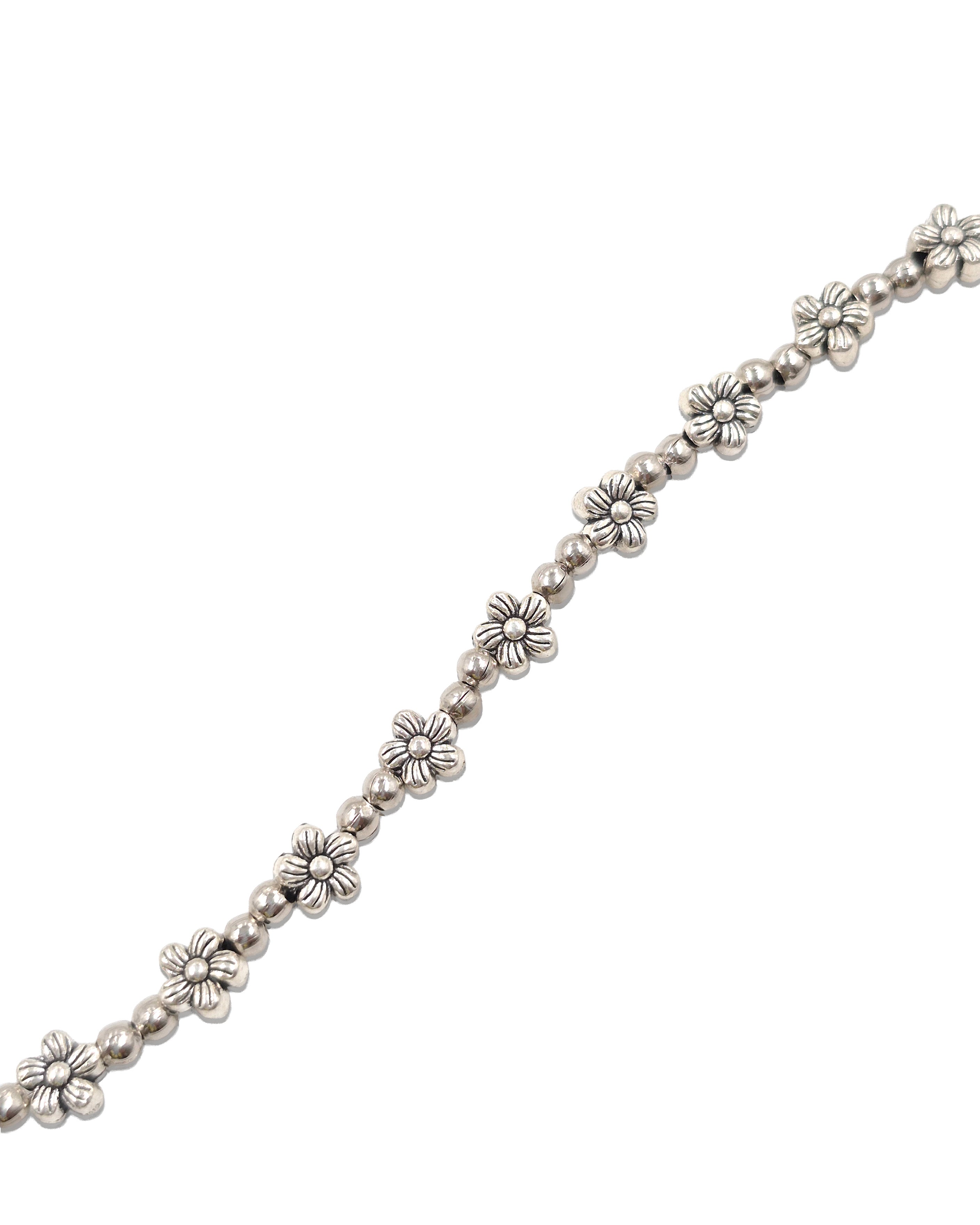 Desi Charm Silver Anklets