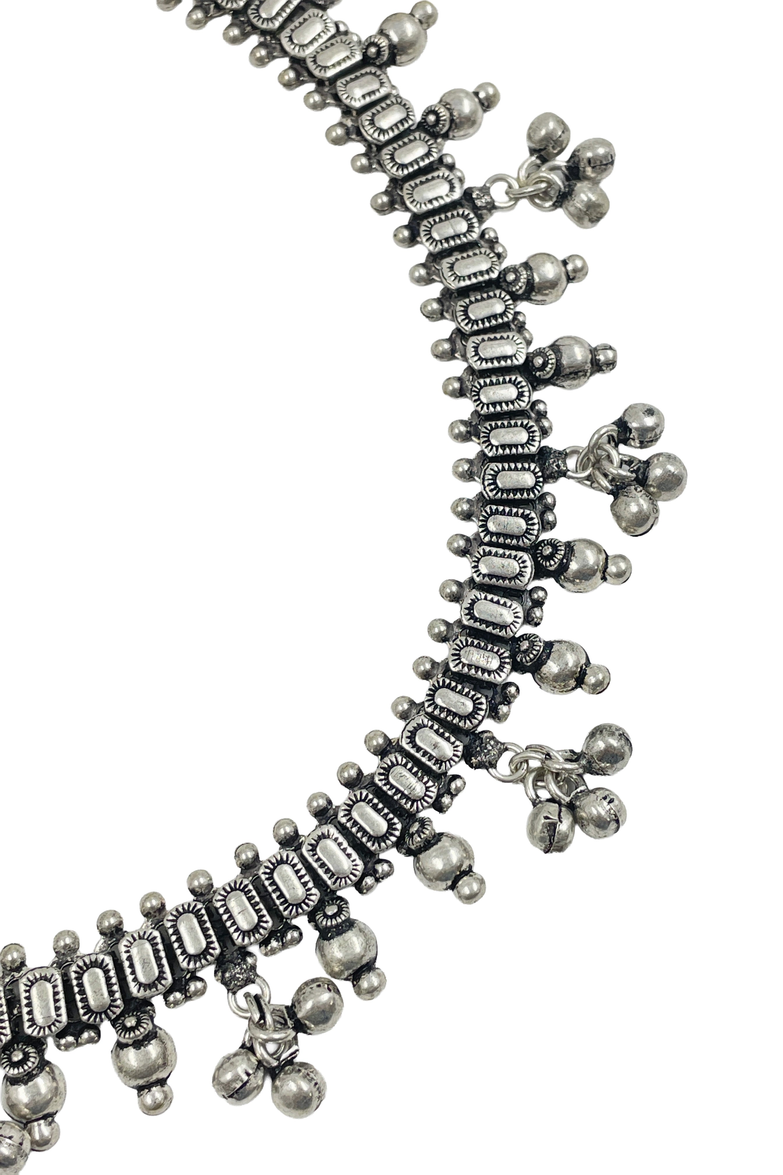 AAROHI DESIGNER OXIDISED SILVER ANKLET
