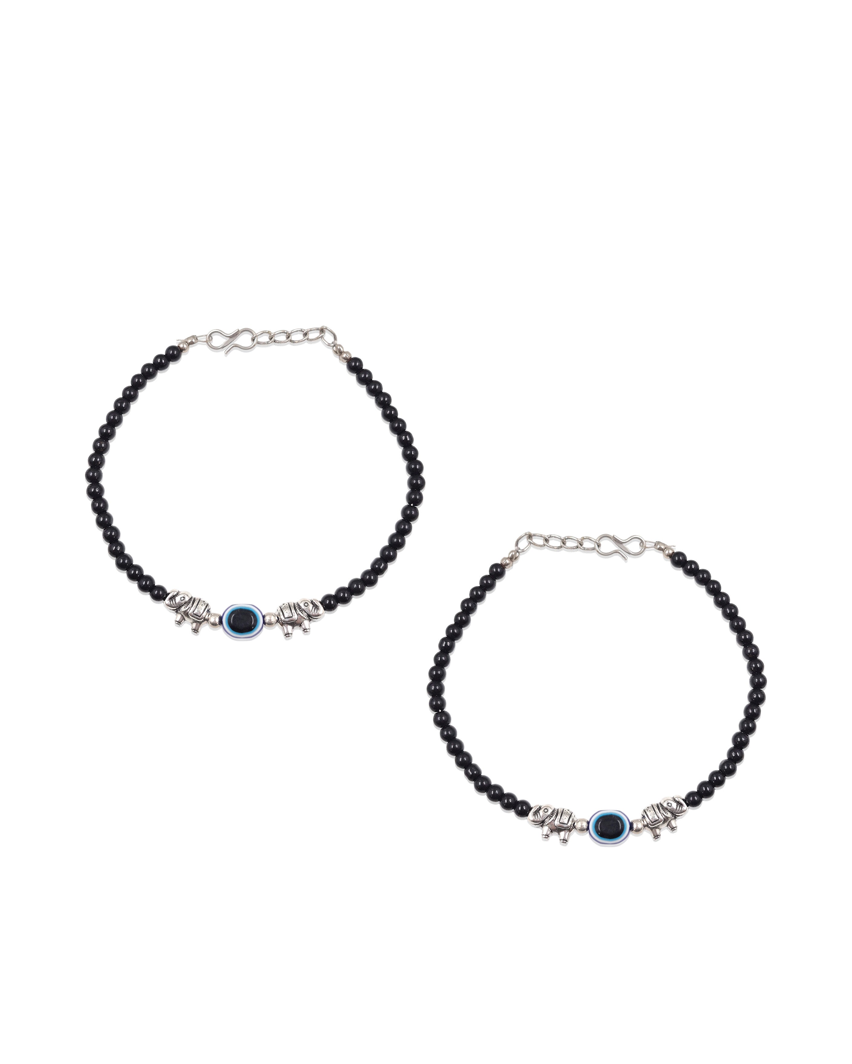 Sakhi Designer Silver Anklets