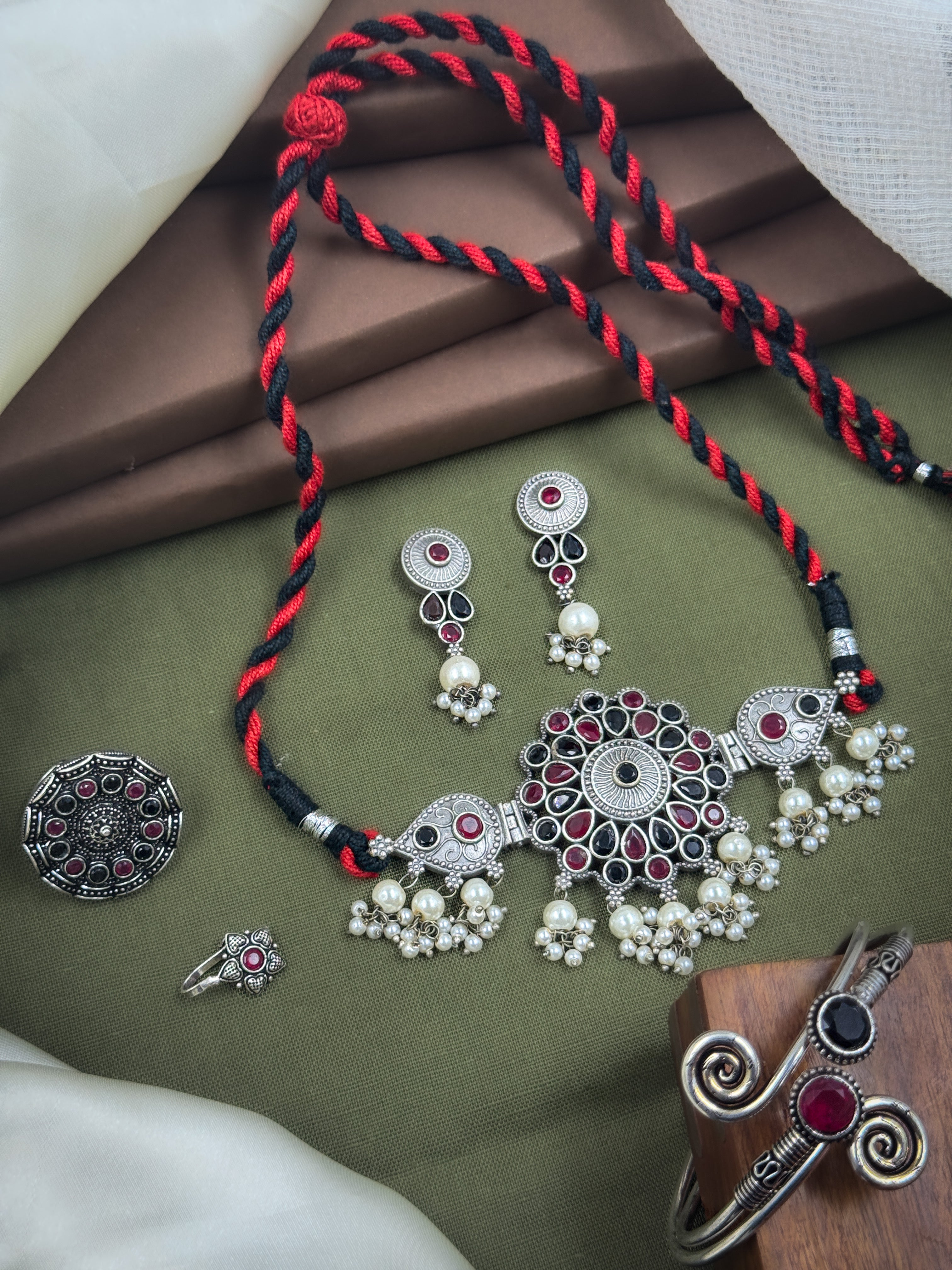 KRISHA STONE JEWELLERY SET COMBO