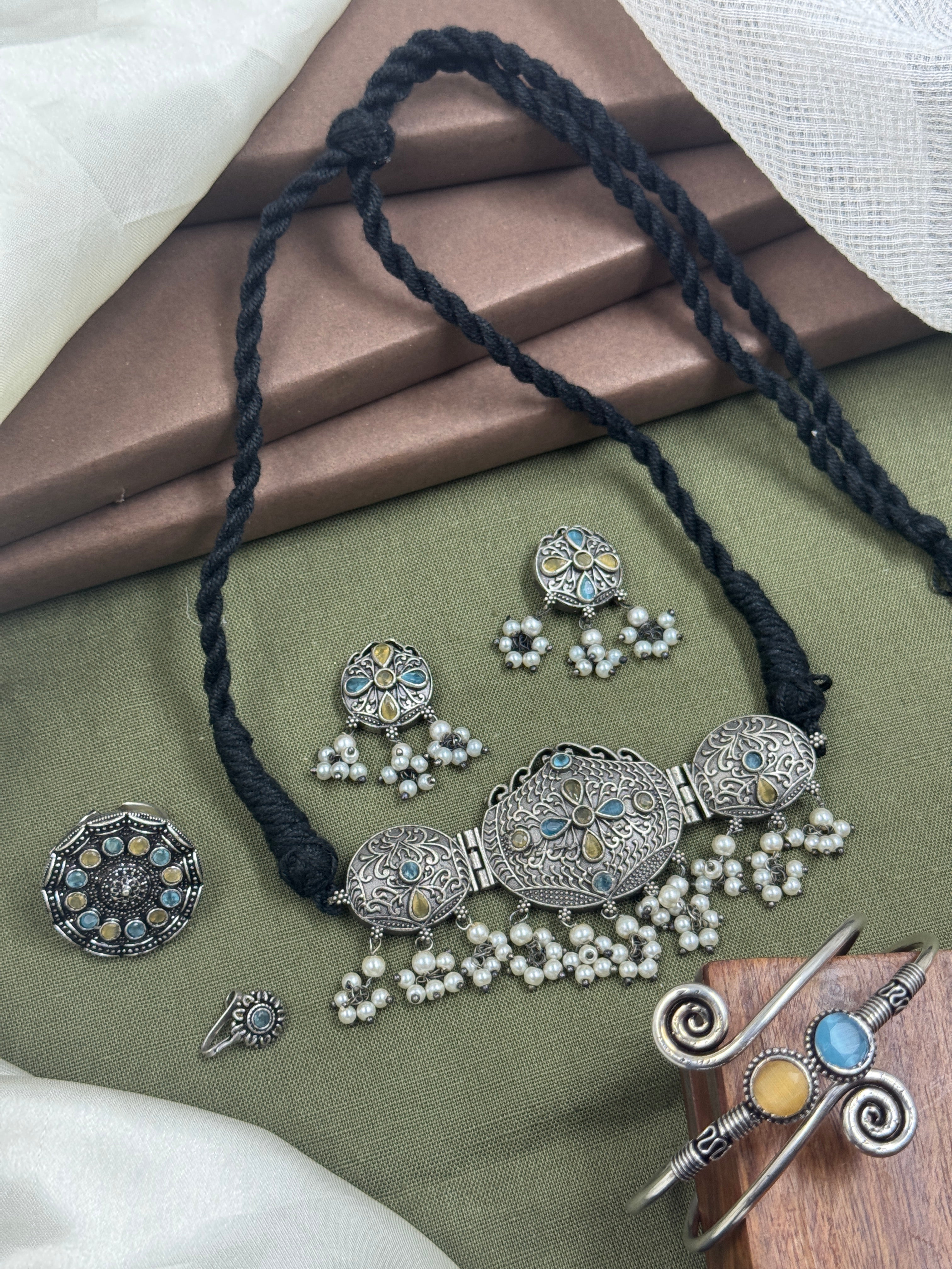 ANIKA STONE JEWELLERY SET COMBO