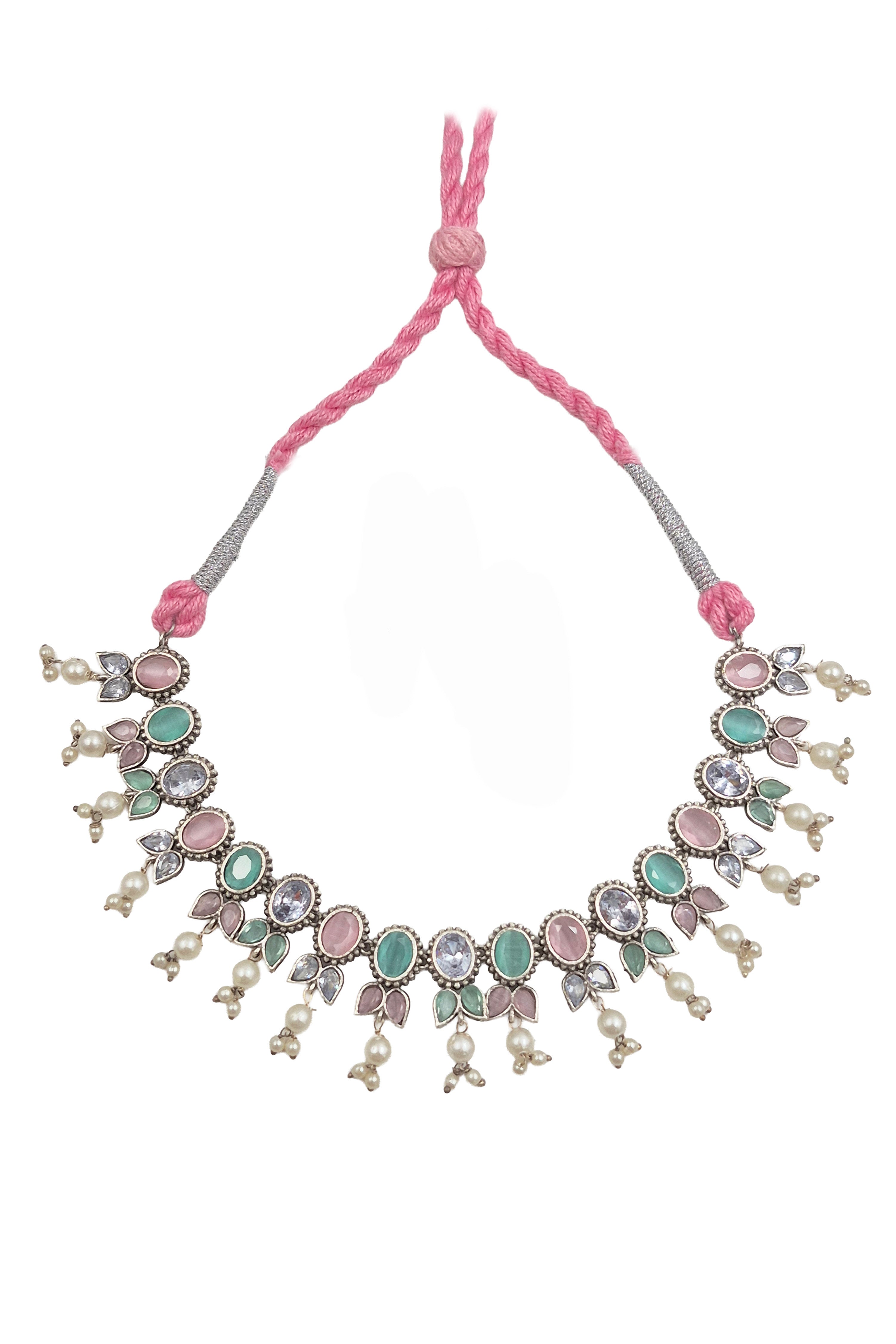 MEERA STONE NECKLACE SET