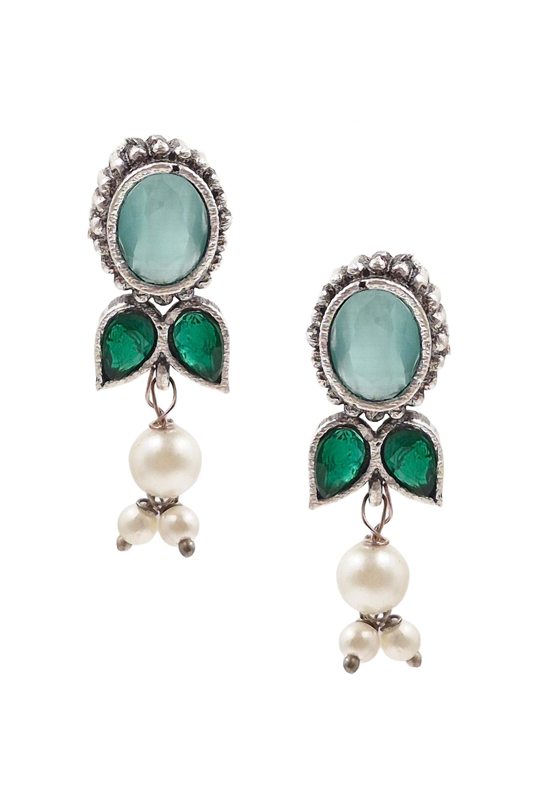 MEERA STONE NECKLACE SET