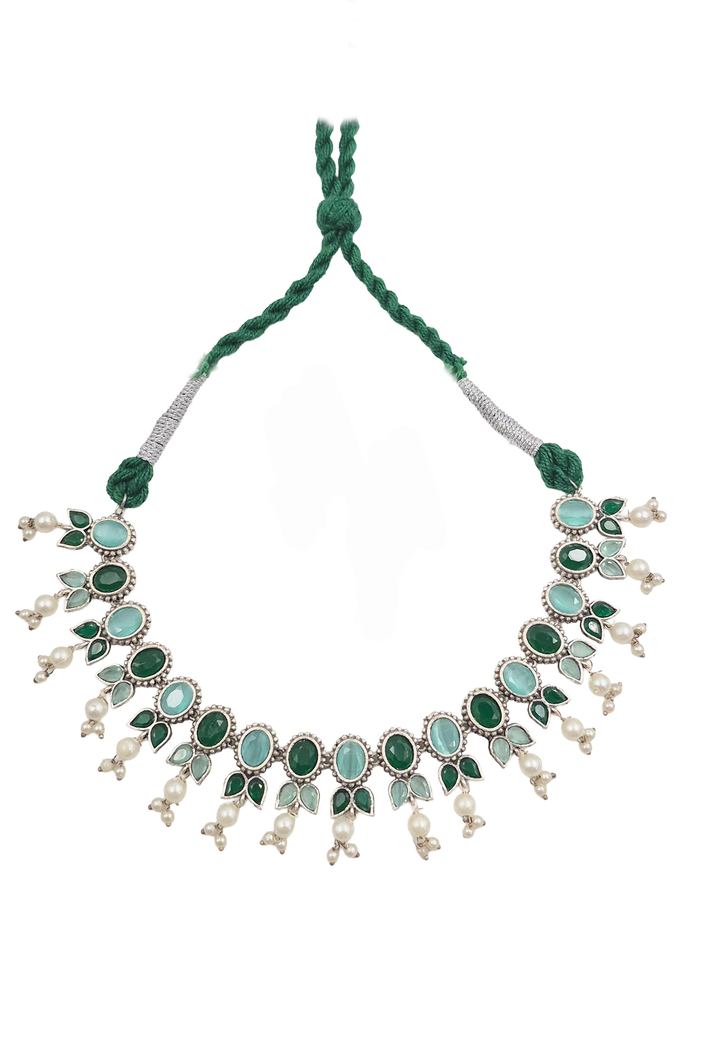 MEERA STONE NECKLACE SET