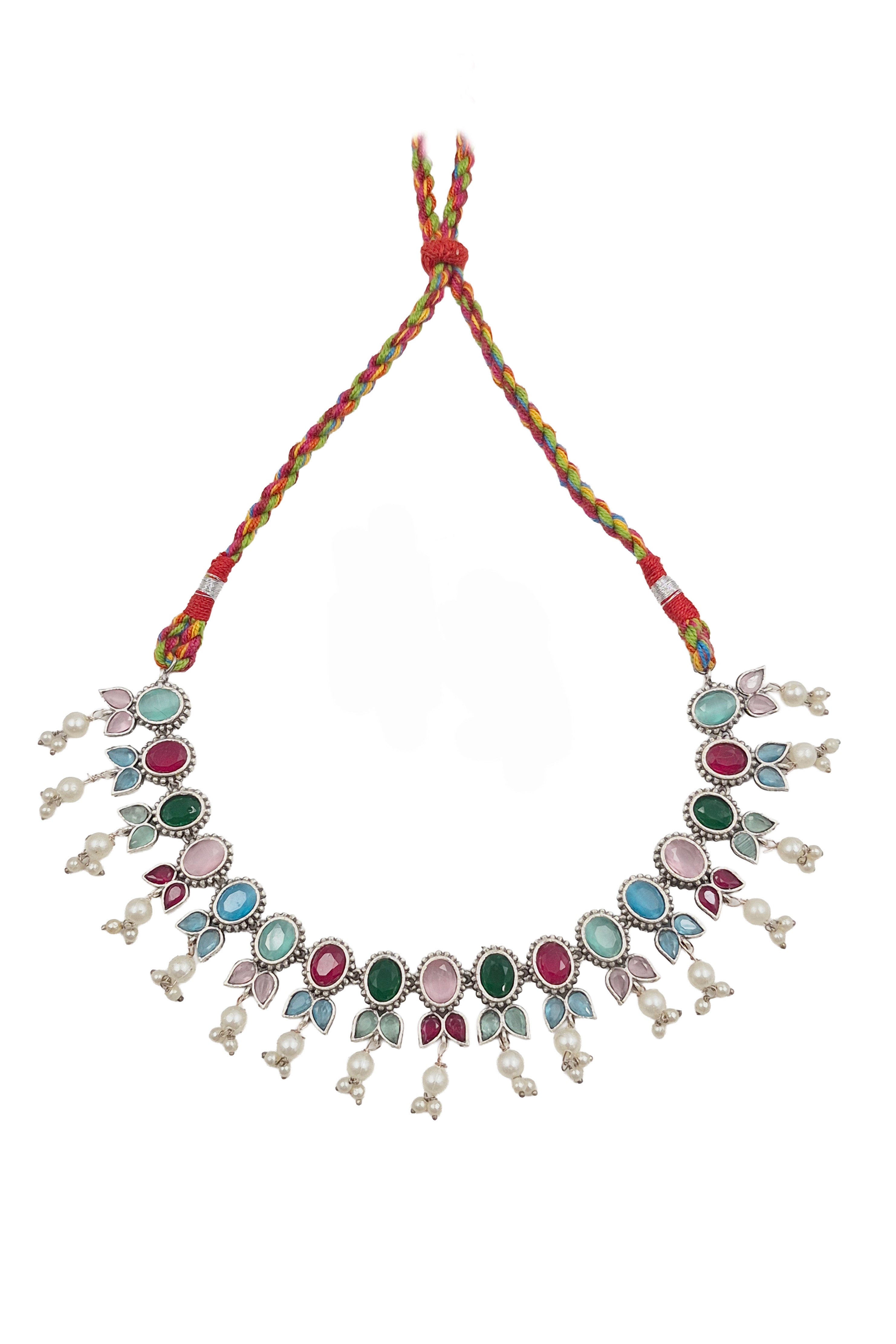 MEERA STONE NECKLACE SET