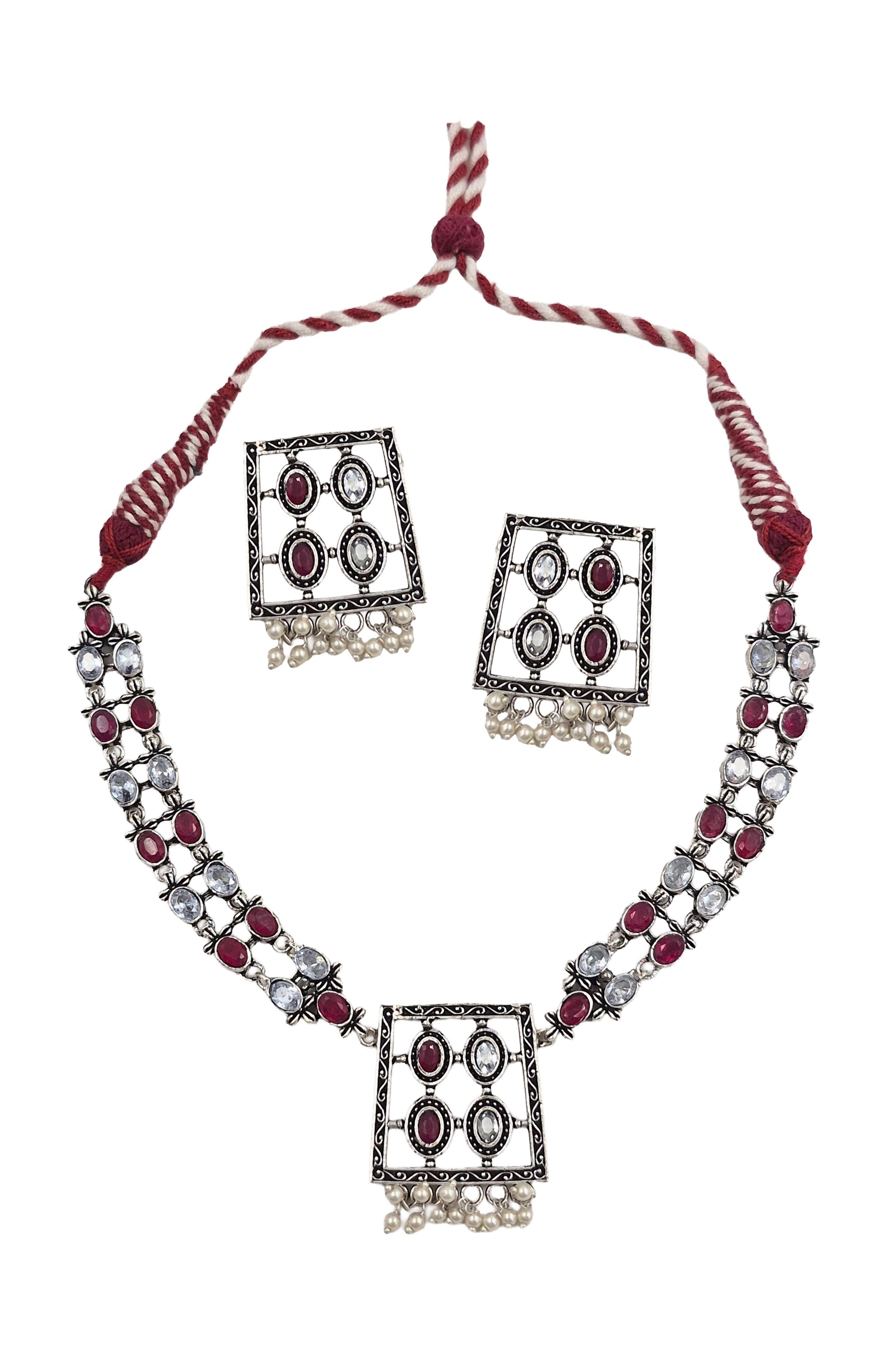 Vanee Stone Necklace Set