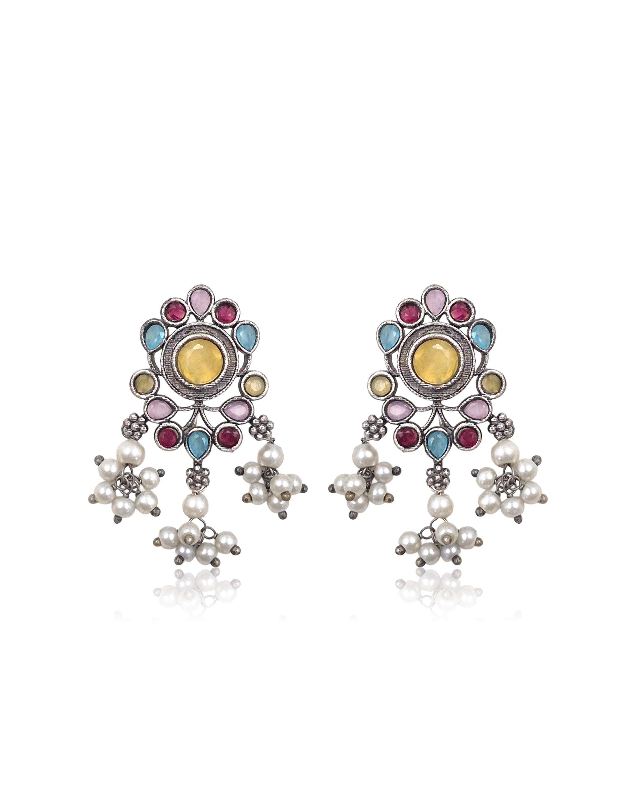 Niva Stone Jewellery Set Combo