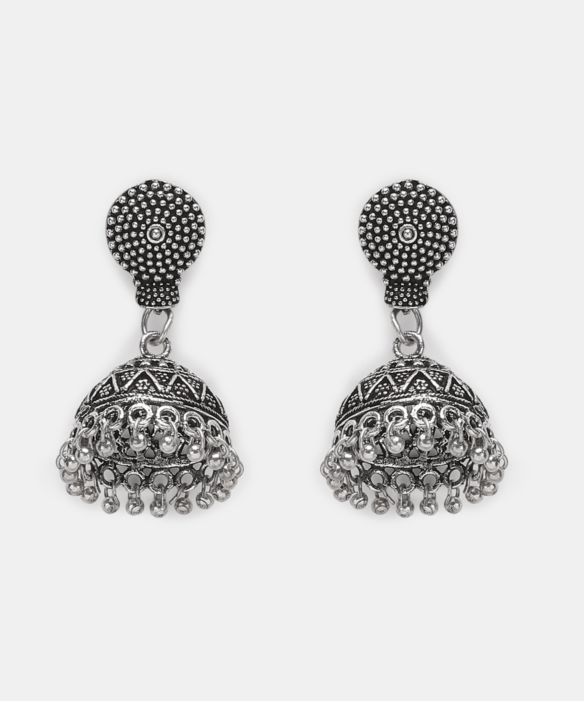 DHVANI SILVER OXIDISED JEWELLERY SET COMBO