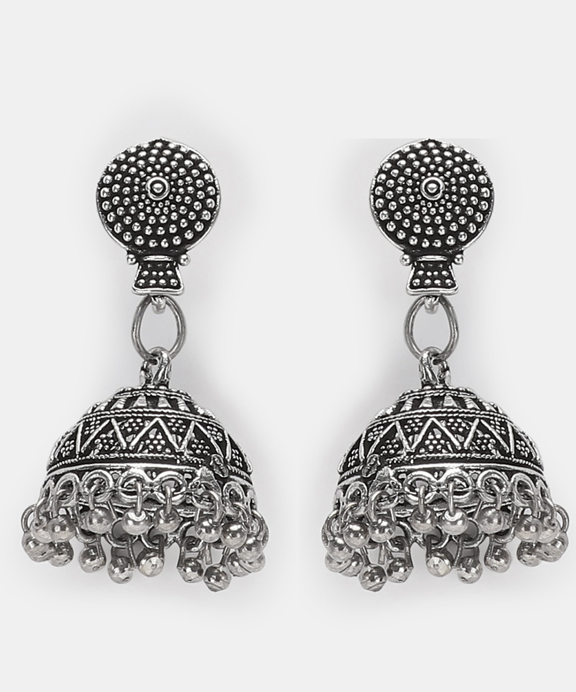 DIVYA SILVER OXIDISED JEWELLERY SET COMBO