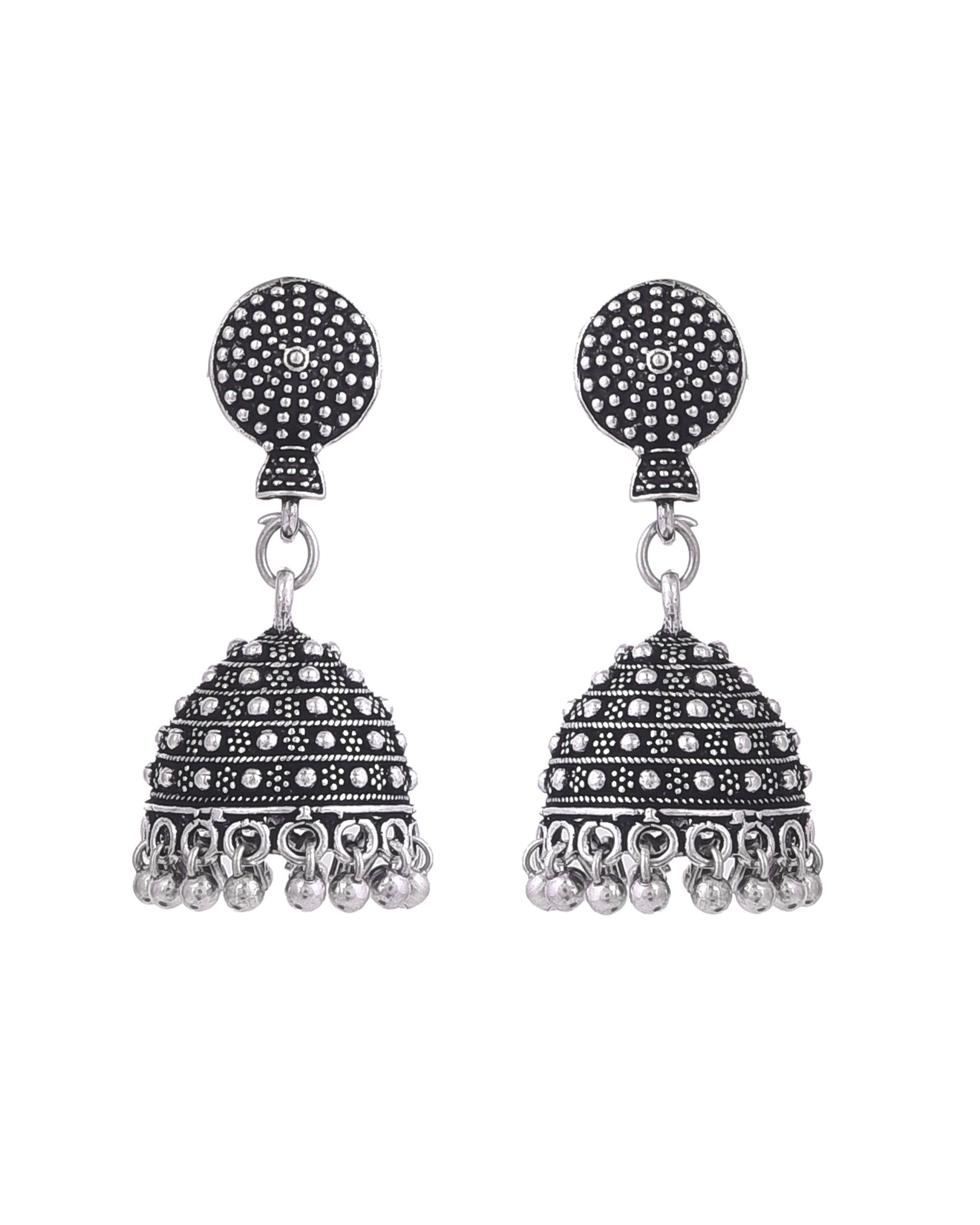 RAHA SILVER OXIDISED JEWELLERY SET COMBO