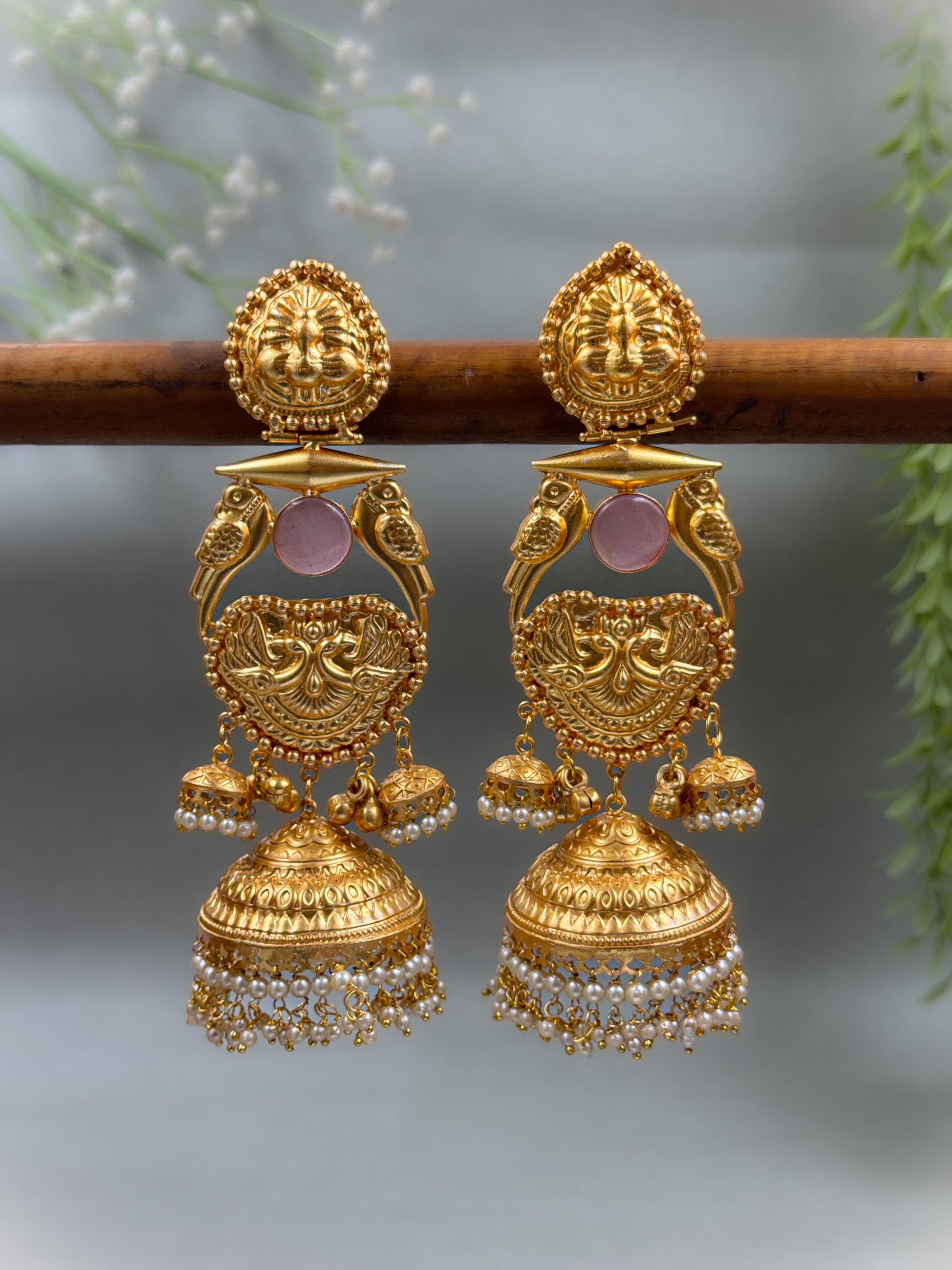 DIVINE PEACOCK HANDMADE EARRINGS